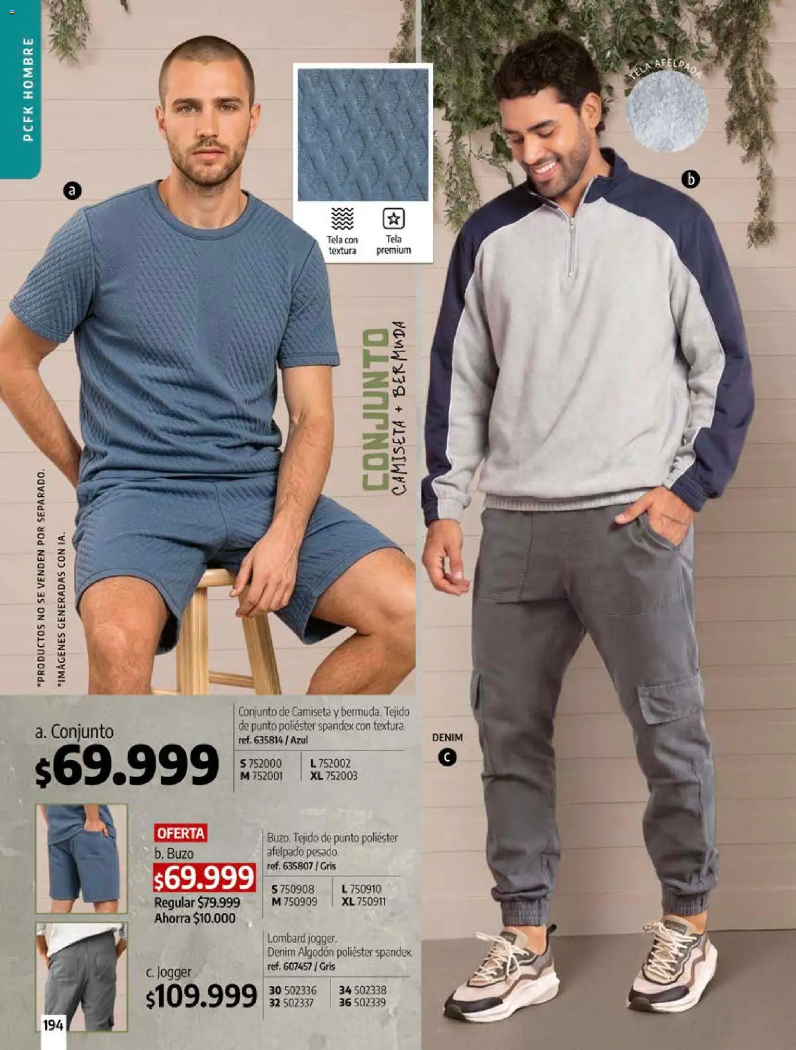 Pacifika revista - valida desde el 18/10/2026 | Página: 194 | Productos: Algodón, Bermuda, Camiseta, Conjunto