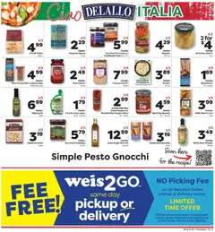 Preview of Weis weekly ads valid from 07/16/2026 | Page: 8 | Products: Cheese, Tomatoes, Pasta, Lemon