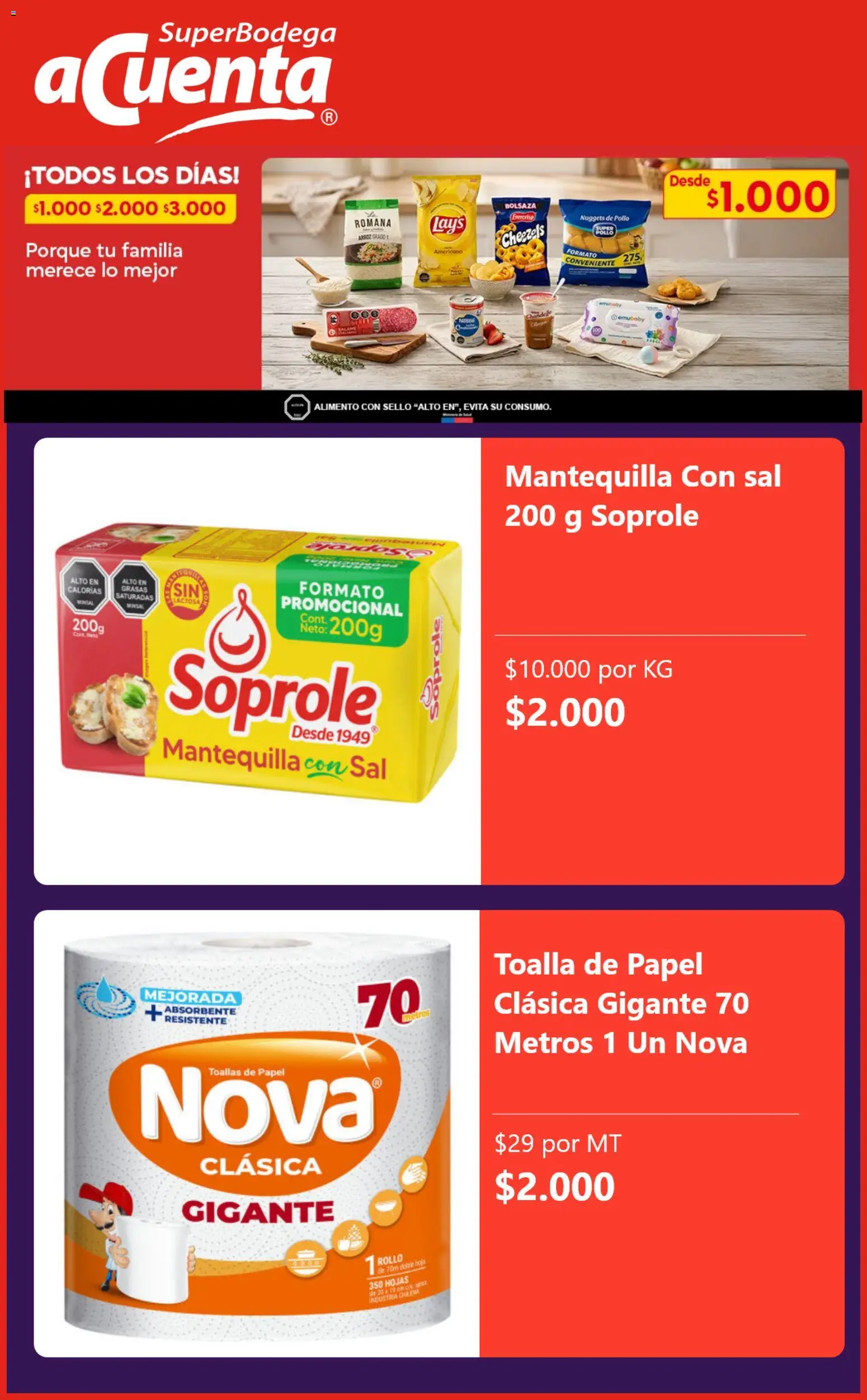 Super Bodega aCuenta Ofertas │ válido desde el 13.07.2026 | Página: 4 | Productos: Sal, Toalla, Pollo, Arroz