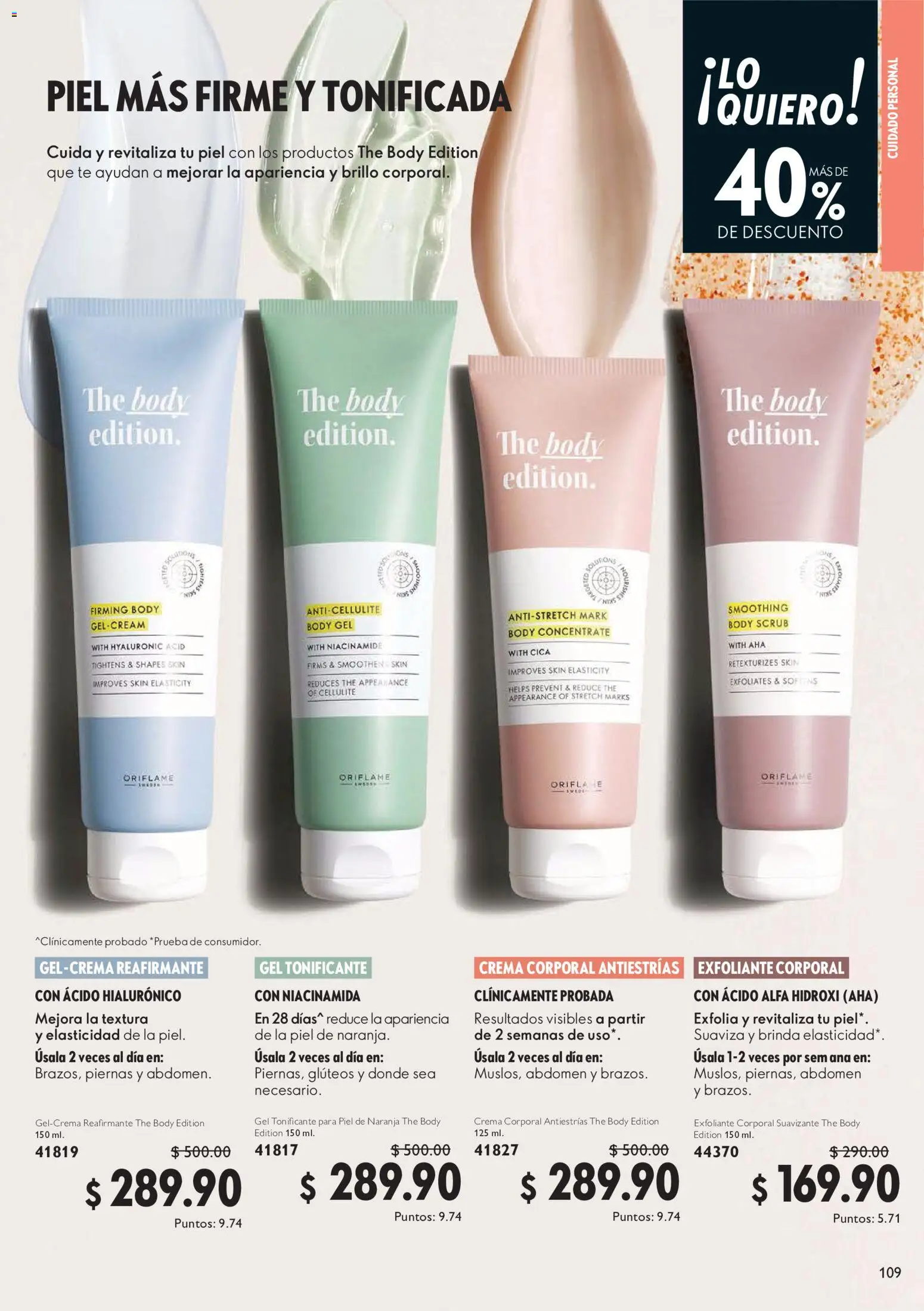 Nuevas ofertas de Oriflame válidas en toda la República Mexicana desde el 30.05.2026. ¡Encuentra las mejores ofertas en Oriflame campaña 8 2026! | Página: 109