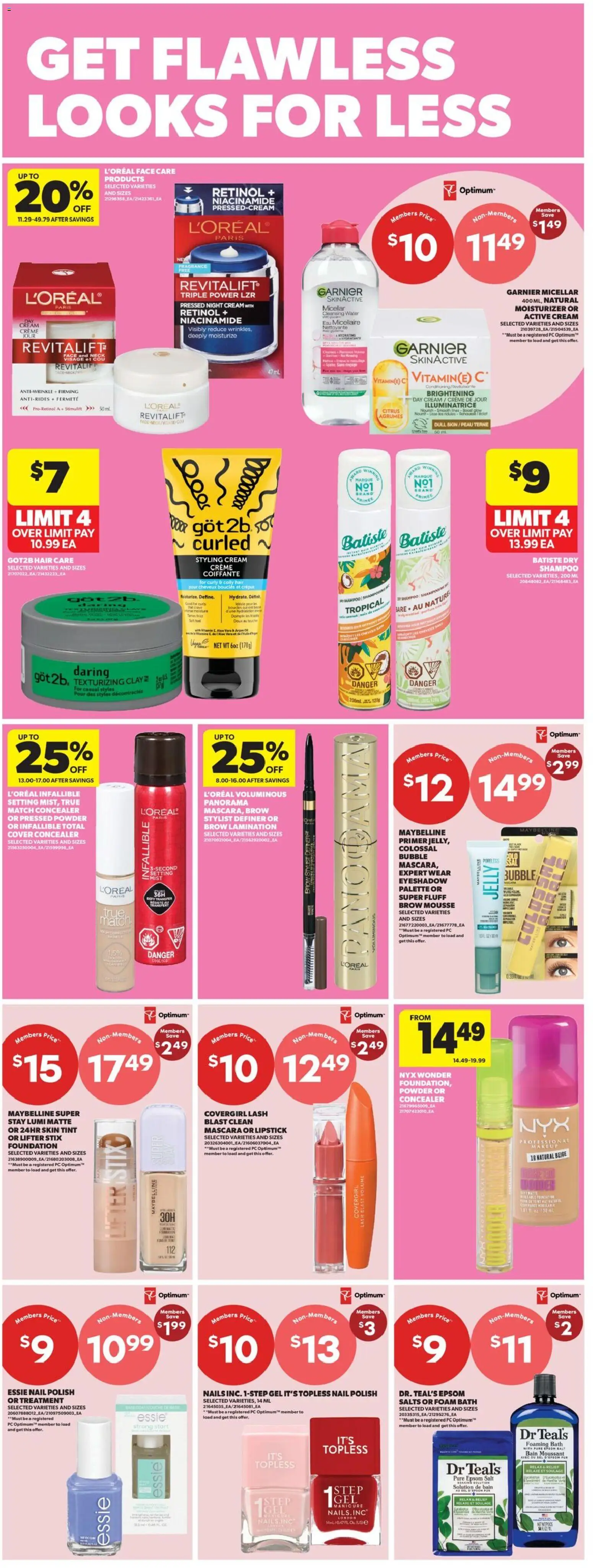 Real Canadian Superstore flyer valid from Sep 24, 2026 | Page: 27 | Products: Powder, Nail polish, Shampoo, Salt