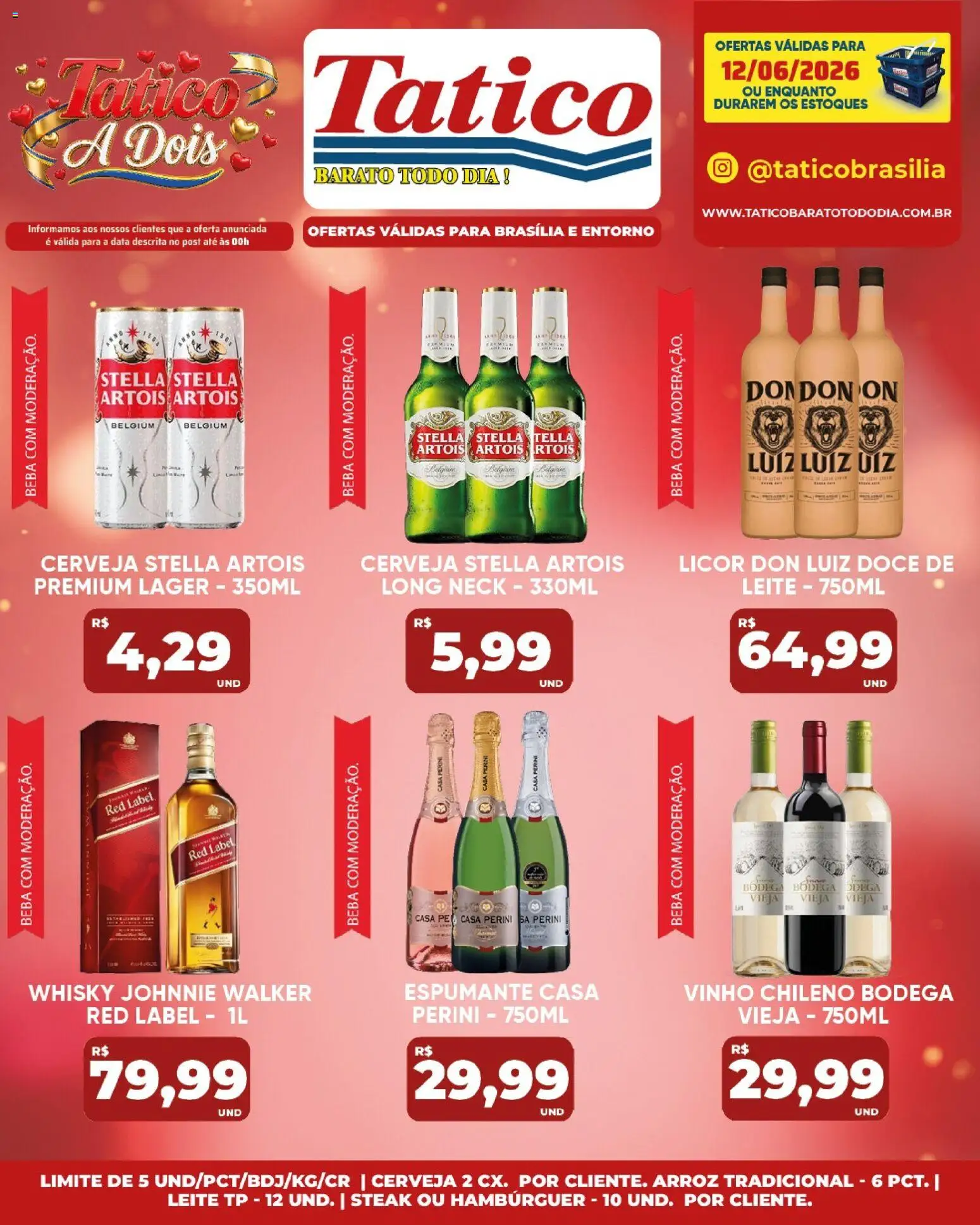 Tatico Folheto - válido de 12.06.2026 | Página: 20 | Produtos: Espumante, Licor, Cerveja, Hambúrguer