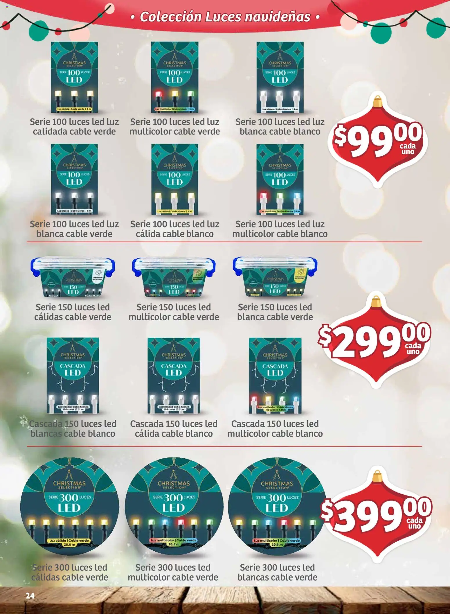 Nuevas ofertas de Soriana válidas en toda la República Mexicana desde el 30/09/2026. ¡Encuentra las mejores ofertas en Soriana folleto Decoración de Navidad Mercado! | Página: 24