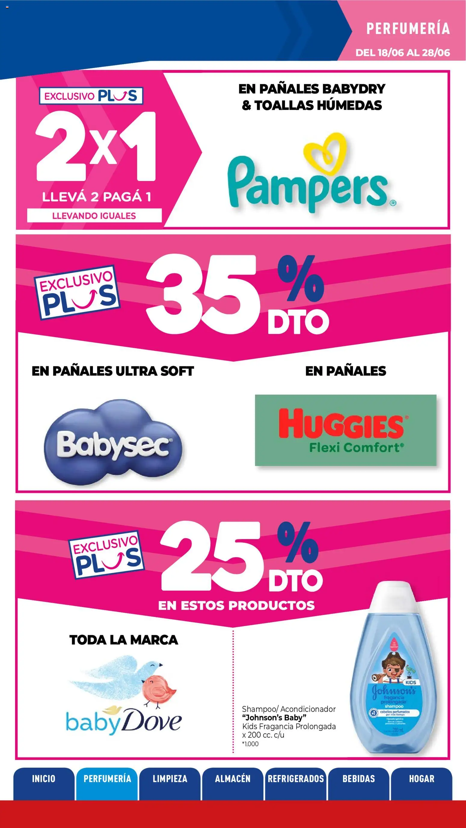 La Anonima catálogo │ válido desde el 18.06.2026 | Página: 3 | Productos: Toallas, Fragancia, Acondicionador, Pañales