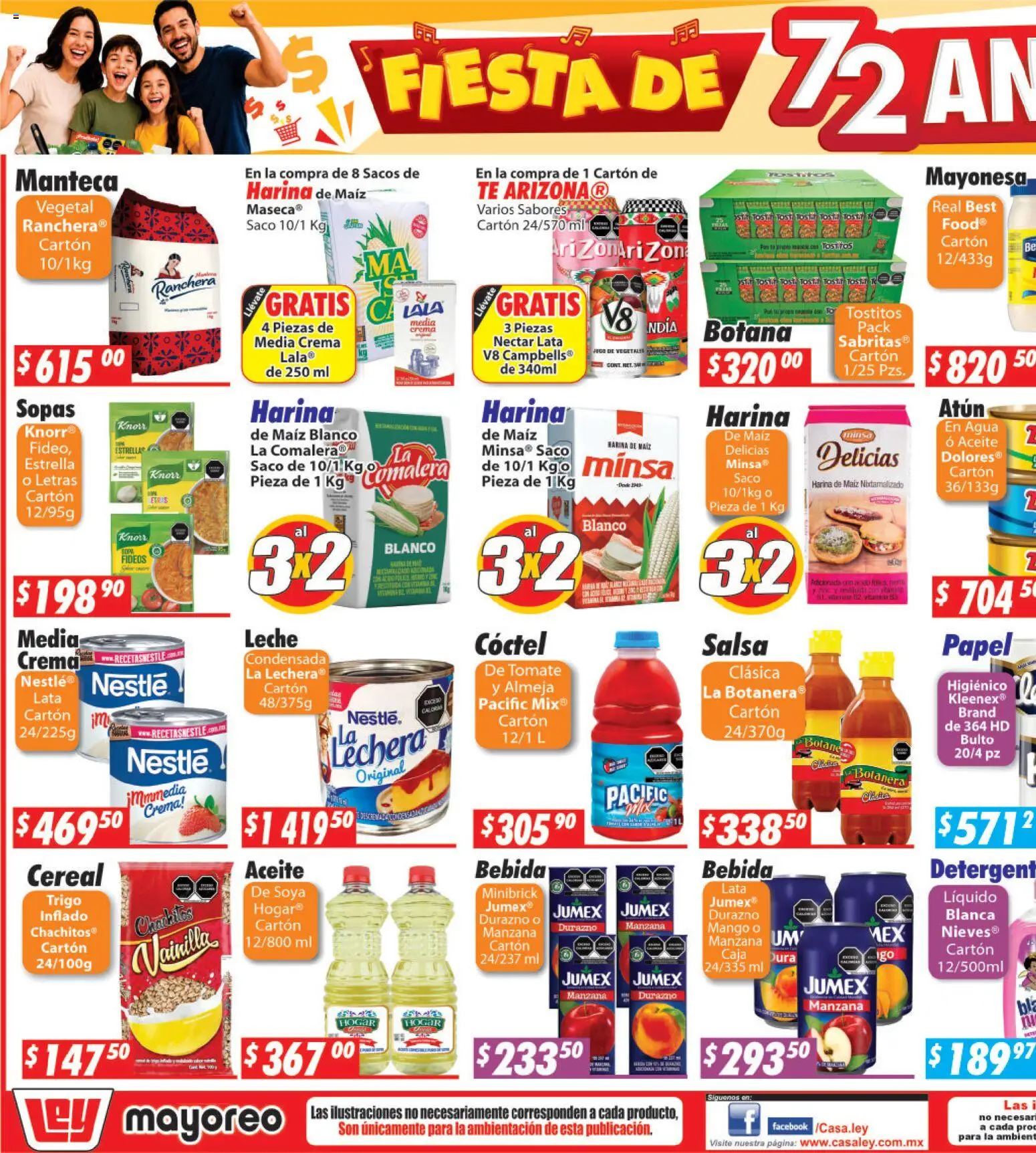 Nuevas ofertas de Casa Ley válidas en toda la República Mexicana desde el 21/09/2026. ¡Encuentra las mejores ofertas en Casa Ley folleto Nogales! | Página: 1 | Productos: Mayonesa, Agua, Vainilla, Fideos