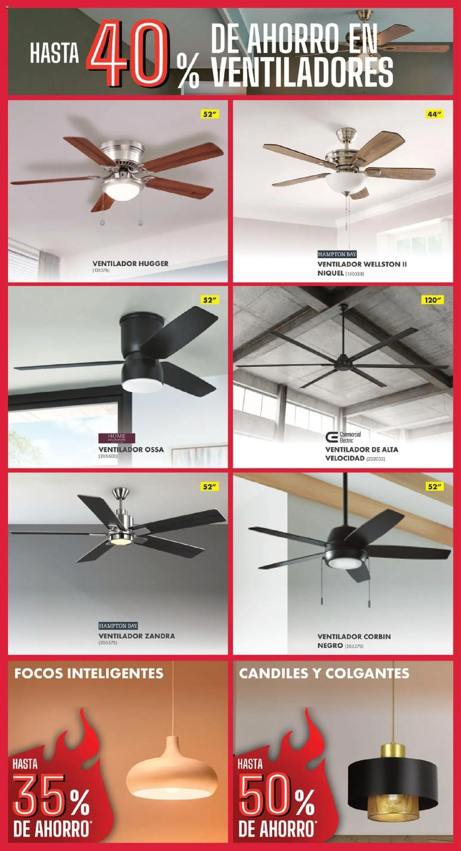 Nuevas ofertas de Home Depot válidas en toda la República Mexicana desde el 01.06.2026. ¡Encuentra las mejores ofertas en Home Depot Cyber Week! | Página: 6 | Productos: Ventilador