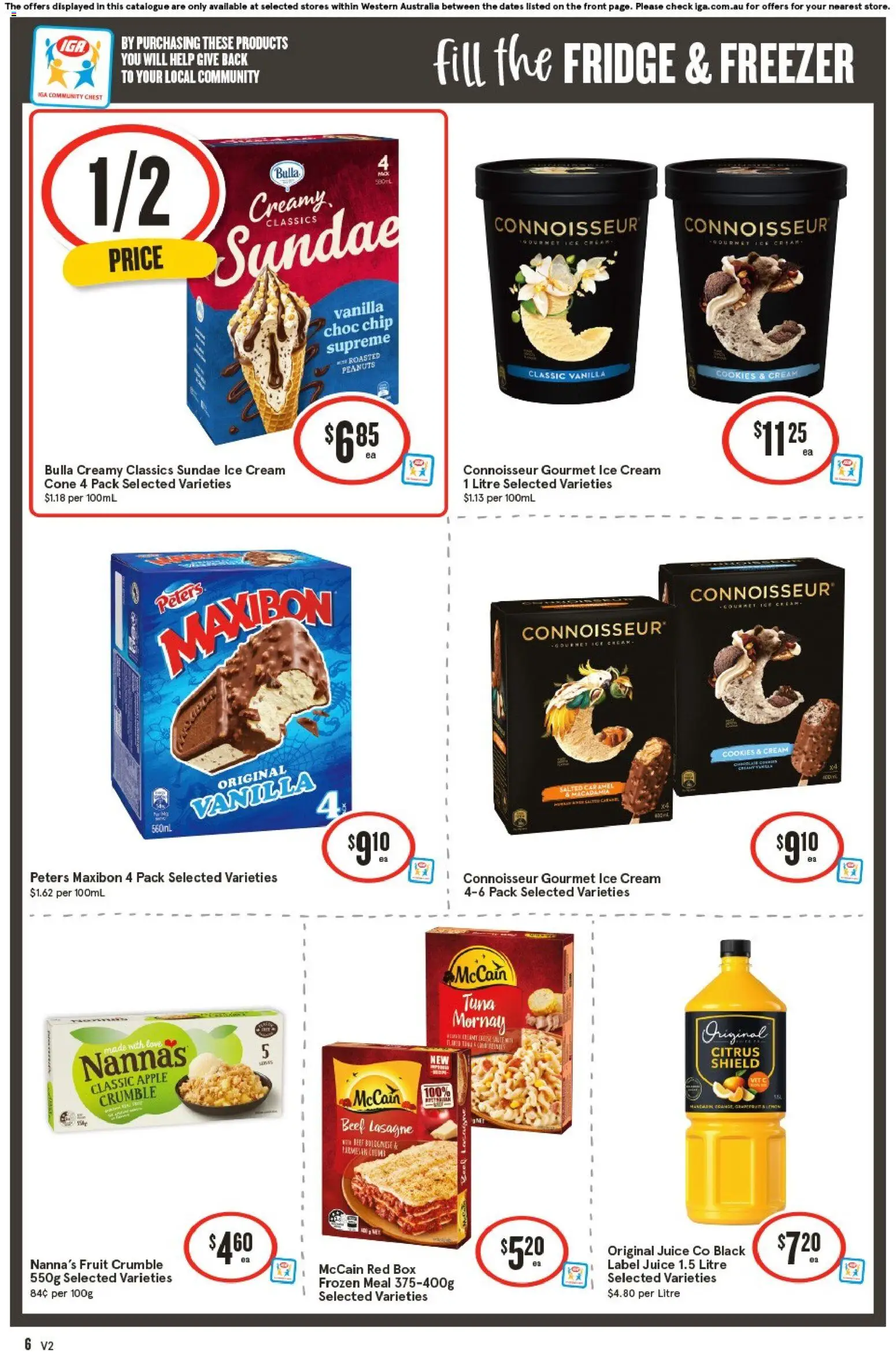 IGA catalogue - valid from 17.06.2026 | Page: 7 | Products: Box, Juice, Ice cream, Tuna