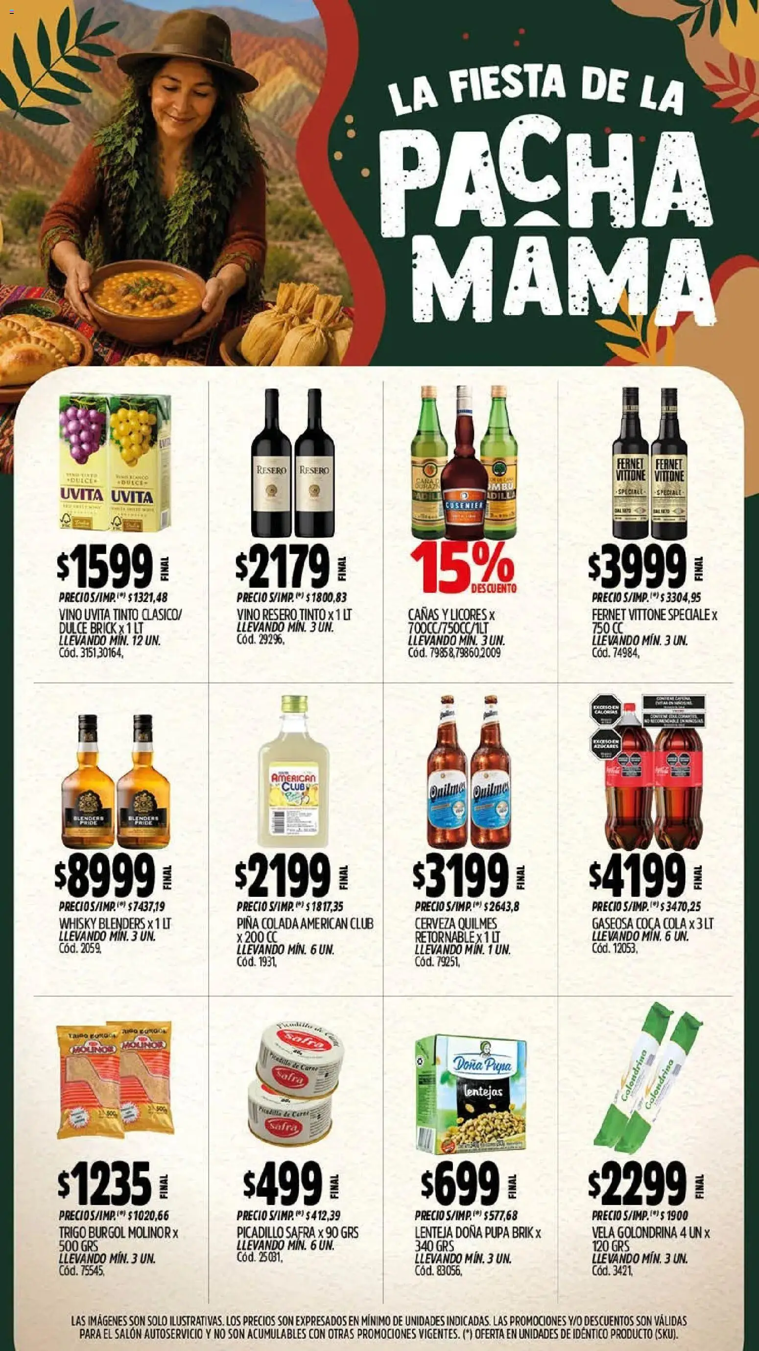 Yaguar - Oferta Semanal Jujuy │ válido desde el 27/07/2026 | Página: 4 | Productos: Vela, Lentejas, Vino, Piña