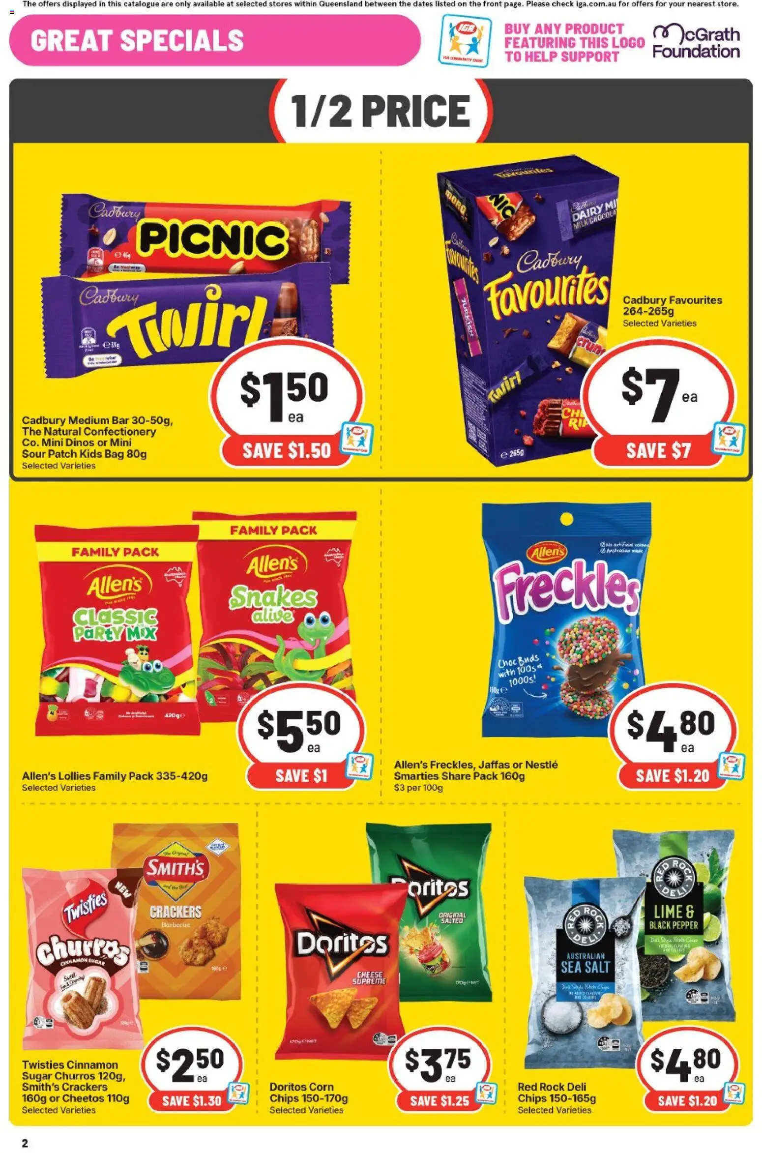 IGA catalogue - valid from 23/09/2026 | Page: 10 | Products: Confectionery, Crackers, Lollies, Chips