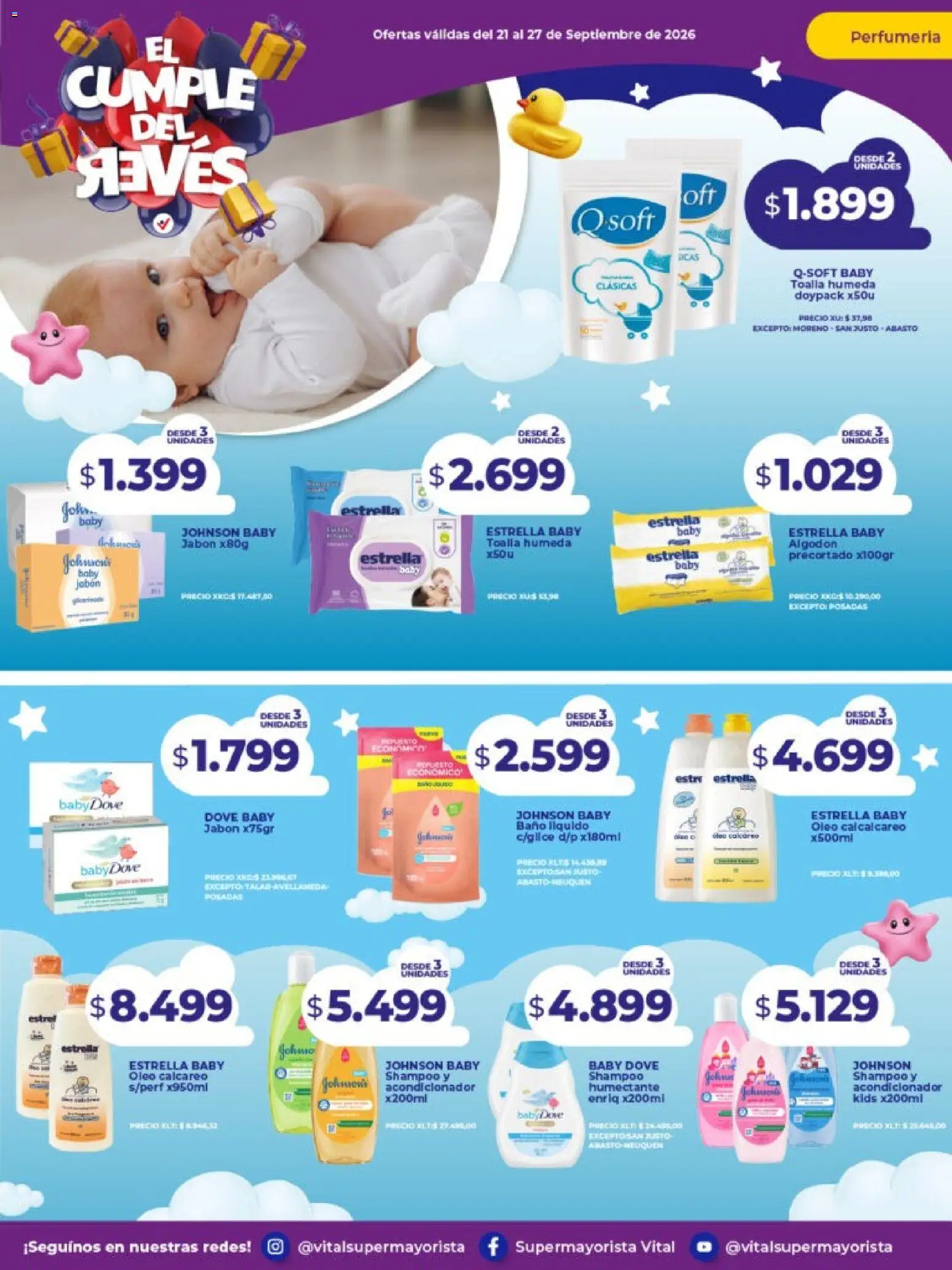 Vital - Ofertas │ válido desde el 21/09/2026 | Página: 9 | Productos: Toalla, Algodón, Baño, Shampoo