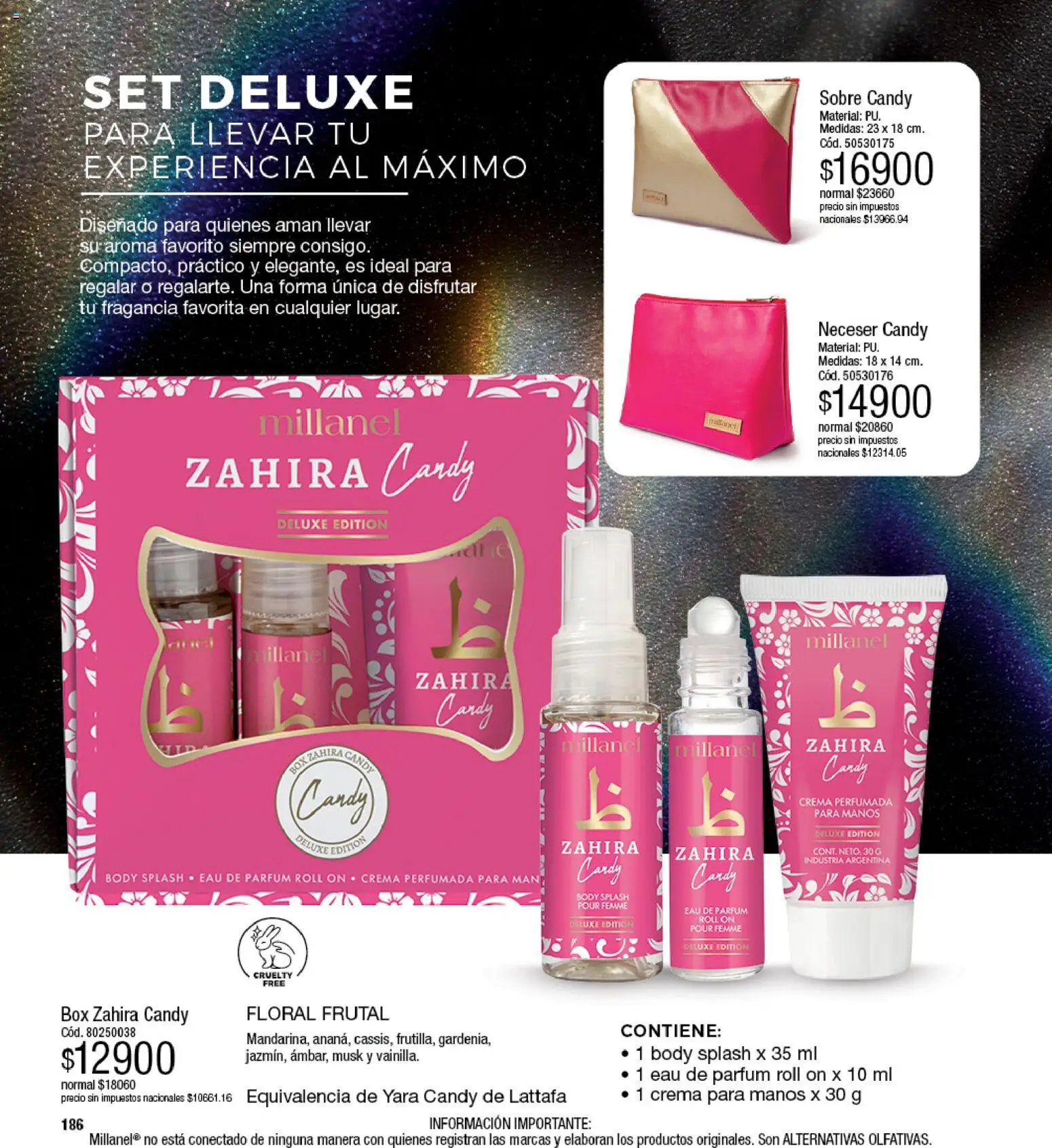 Millanel - Catálogo │ válido desde el 17/08/2026 | Página: 186 | Productos: Body, Crema para manos, Sobre, Crema