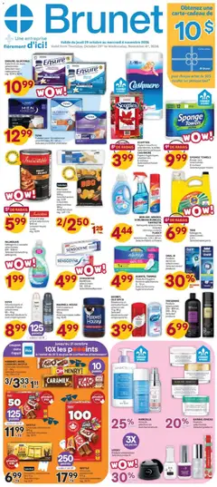 Preview of Brunet weekly flyer / circulaire from shop Brunet valid from Oct 29, 2026