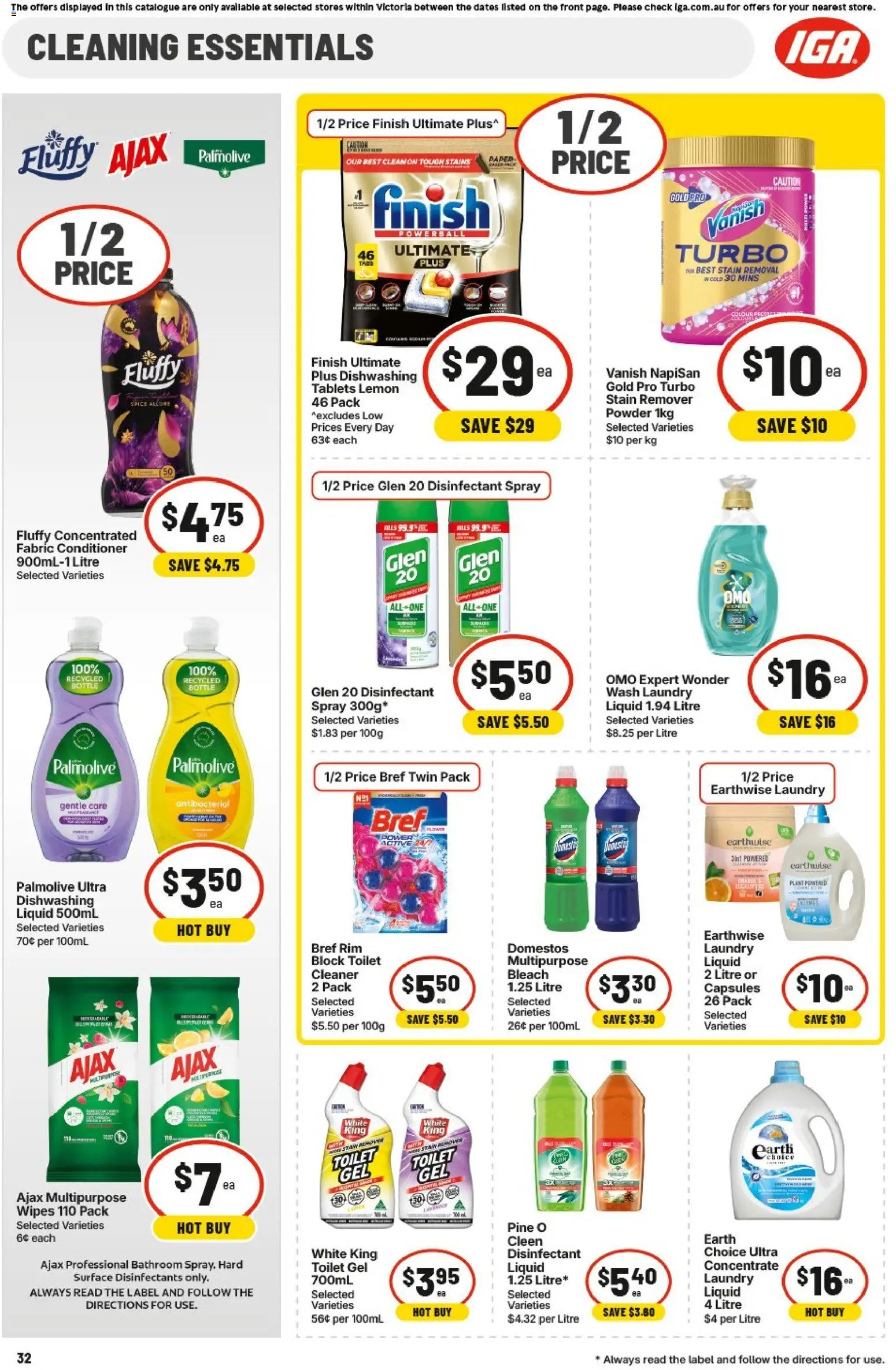 IGA catalogue - valid from 20.05.2026 | Page: 32 | Products: Powder, Cleaner, Plant, Laundry