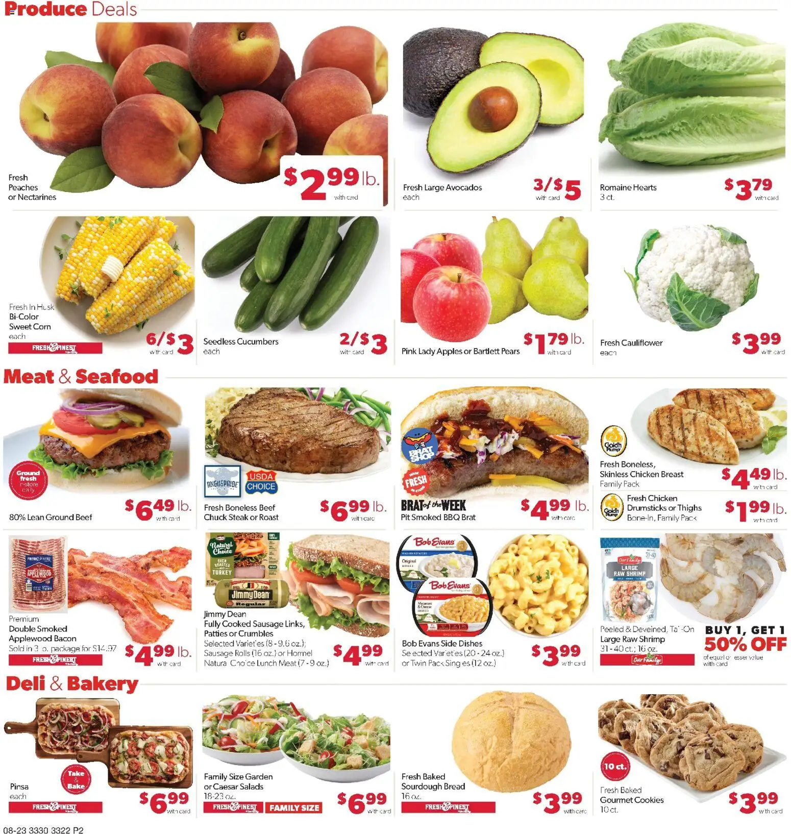 Family Fare Weekly Ad - MN - valid from 08/23/2026 | Page: 2 | Products: Peaches, Cheese, Apples, Cucumbers