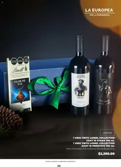 Vista previa de La Europea catálogo, nuevo folleto de la tienda, válido en México a partir del 22.09.2025 | Página: 29 | Productos: Sal, Chocolate, Barra, Vino