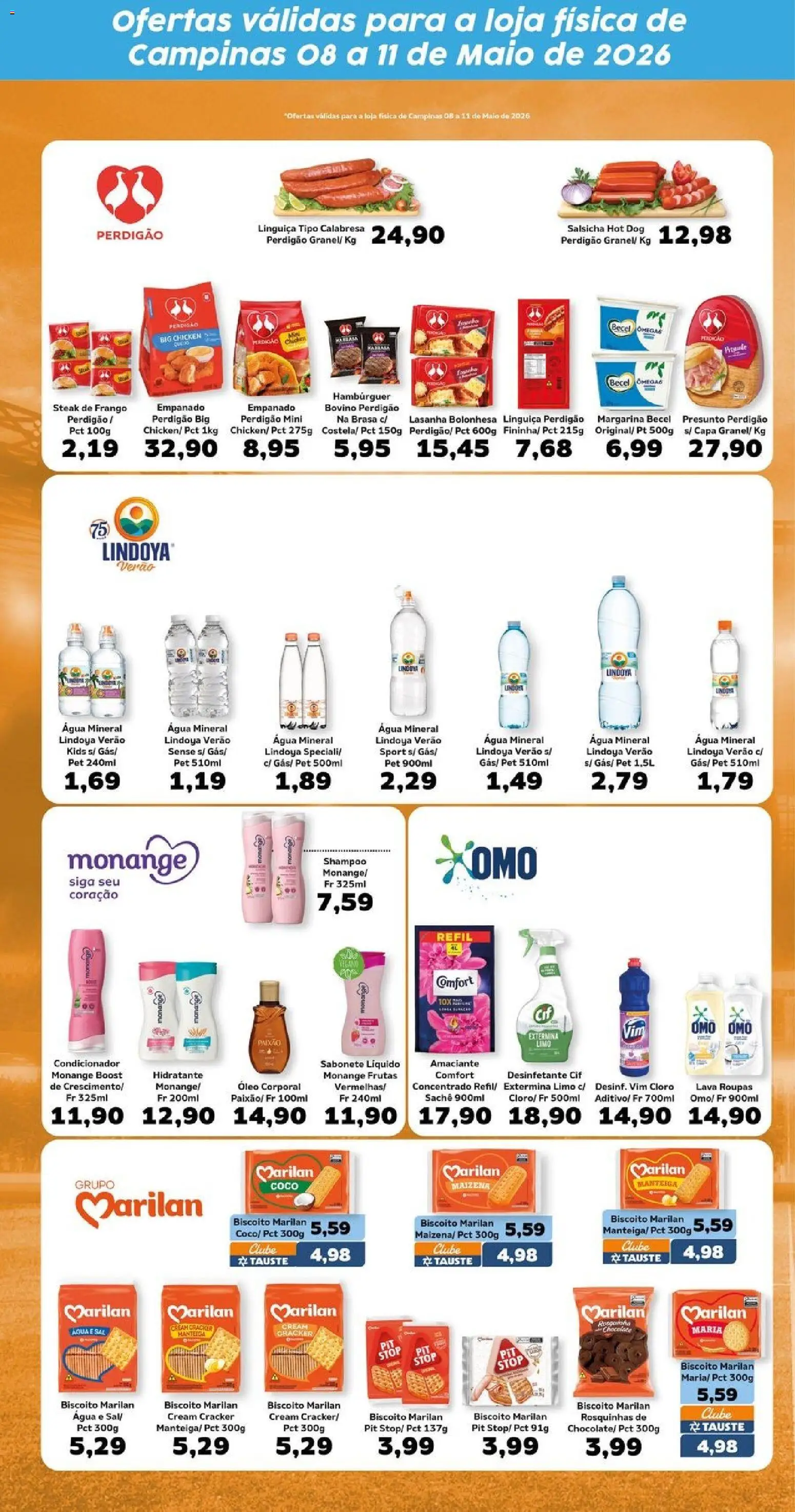 Tauste Folheto - válido de 08.05.2026 | Página: 3 | Produtos: Coco, Shampoo, Maiô, Água mineral