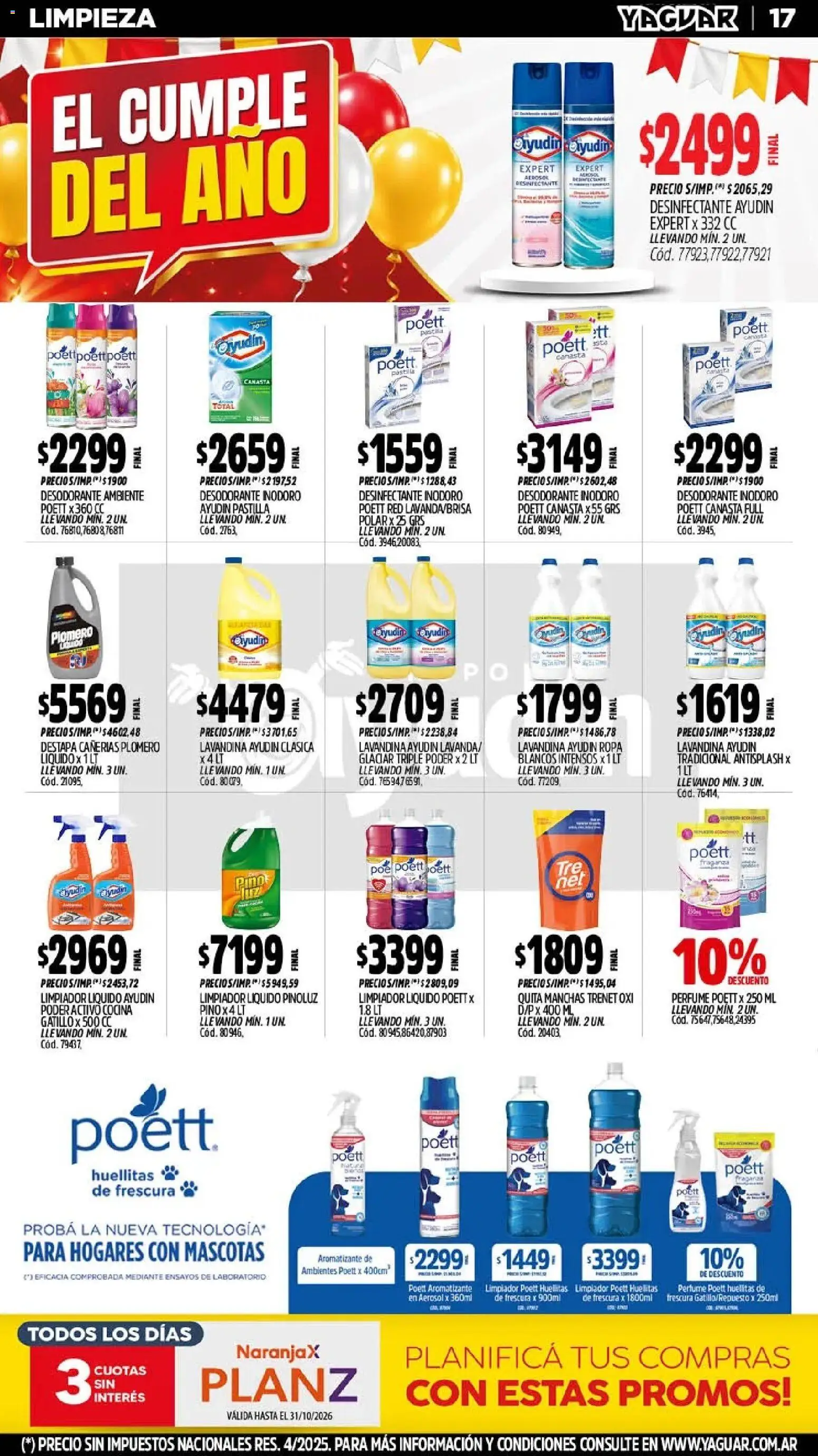 Yaguar - Oferta Semanal Santa Fé │ válido desde el 26/10/2026 | Página: 20