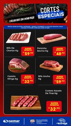 Semar Supermercado ofertas Cortes Especiais - Pré-Visualização do folheto da loja Semar Supermercado, válido de 07.05.2026
