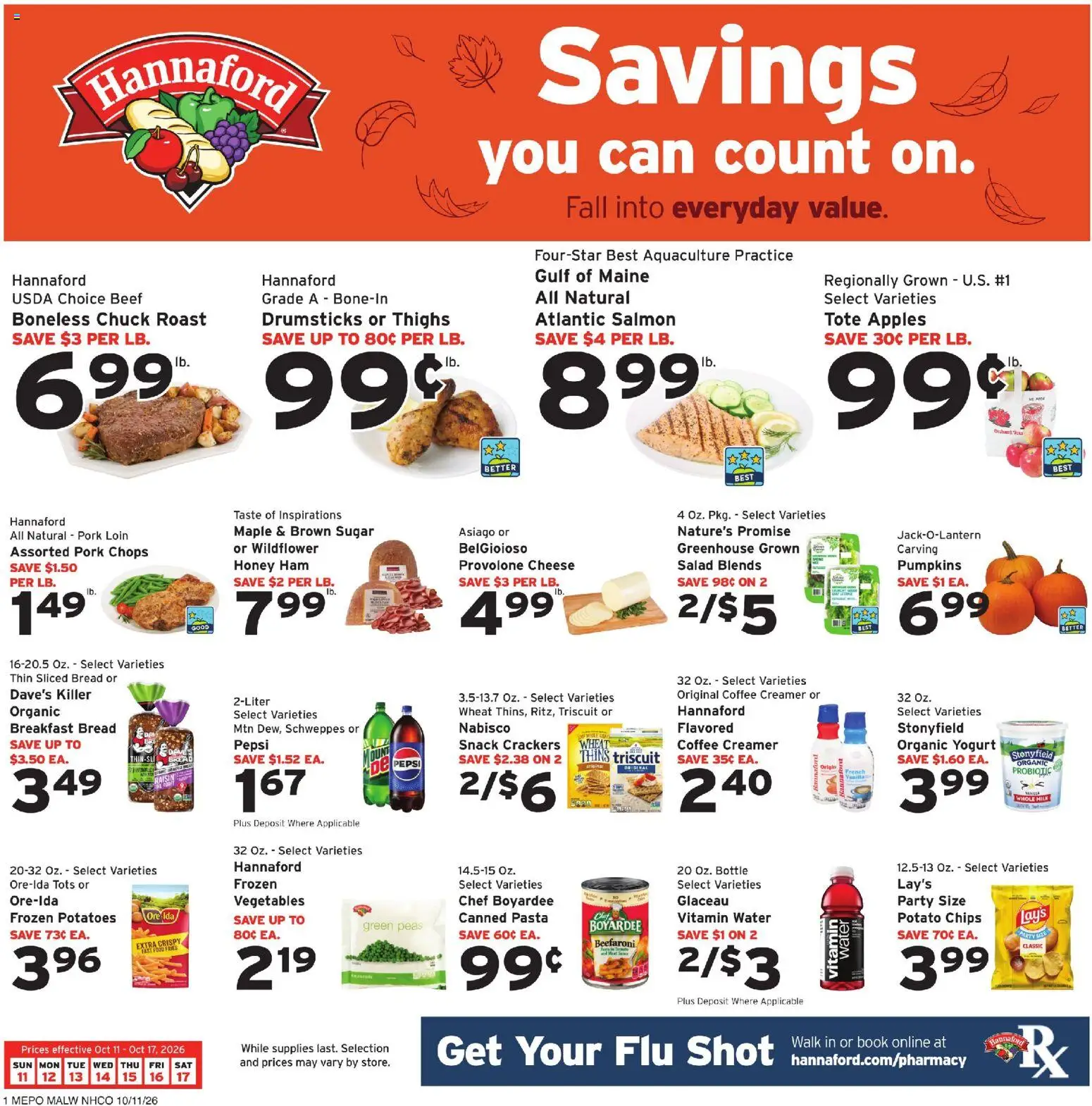 Hannaford Weekly Ad - valid from 10/11/2026 | Page: 1