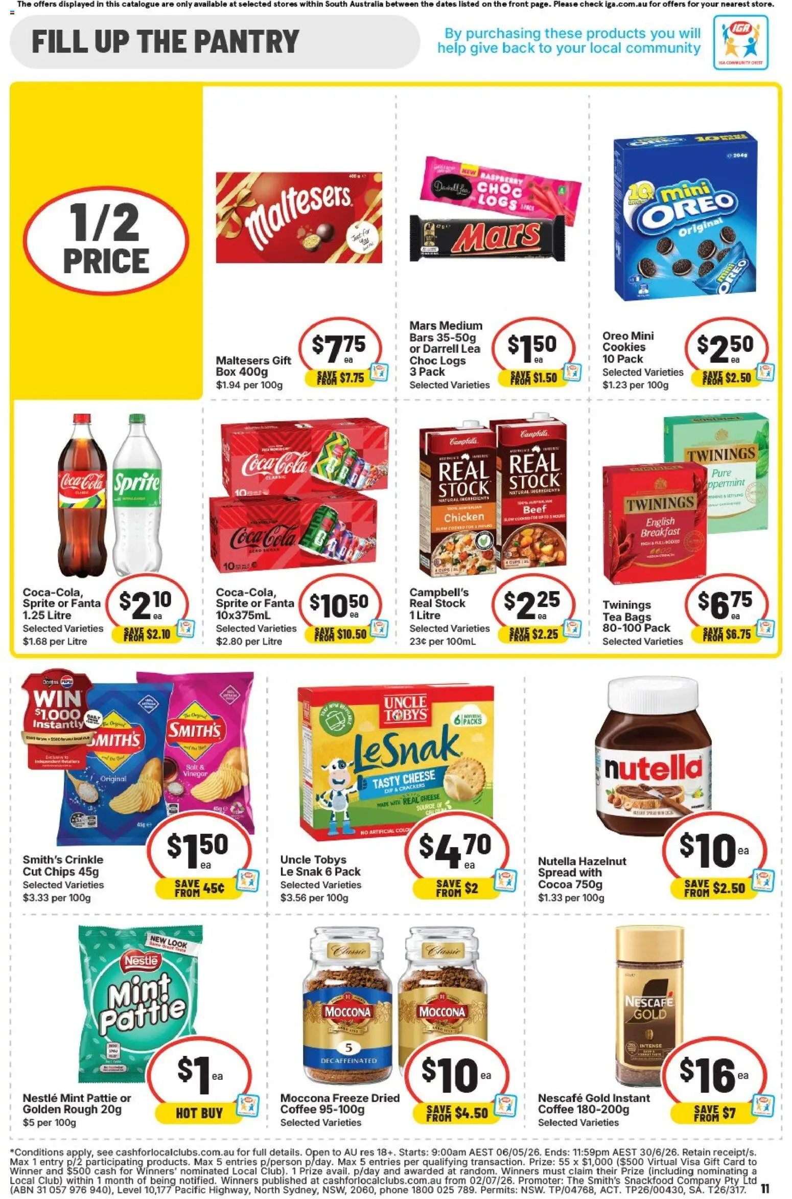 IGA catalogue - valid from 03.06.2026 | Page: 11 | Products: Crackers, Phone, Moccona, Fax