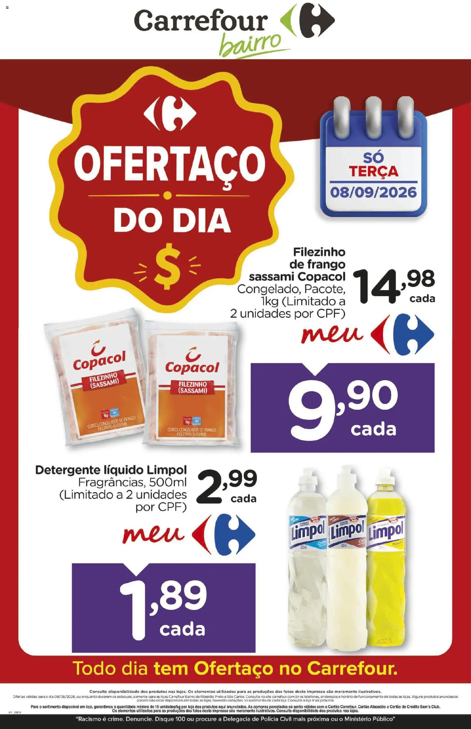 Carrefour Bairro Folheto - válido de 08/09/2026 | Página: 1 | Produtos: Coco, Detergente, Frango