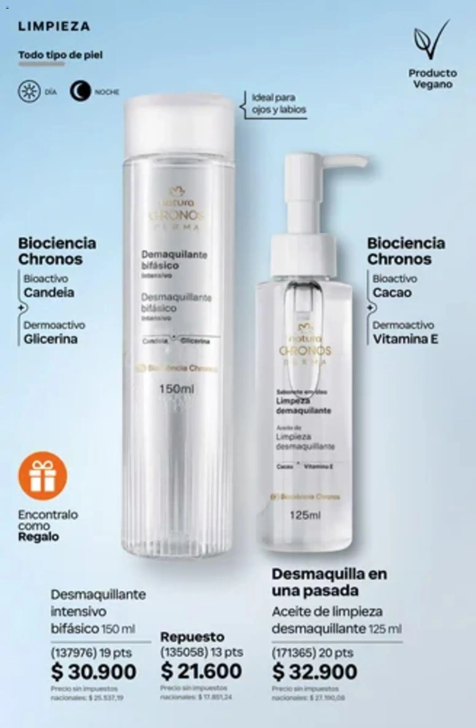 Catálogo Natura Ciclo 14 │ válido desde el 01/10/2026 | Página: 170 | Productos: Aceite, Desmaquillante, Cacao