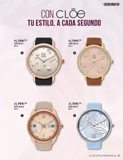 Vista previa de Andrea catálogo Primavera, nuevo folleto de la tienda, válido en México a partir del 25.01.2026 | Página: 21