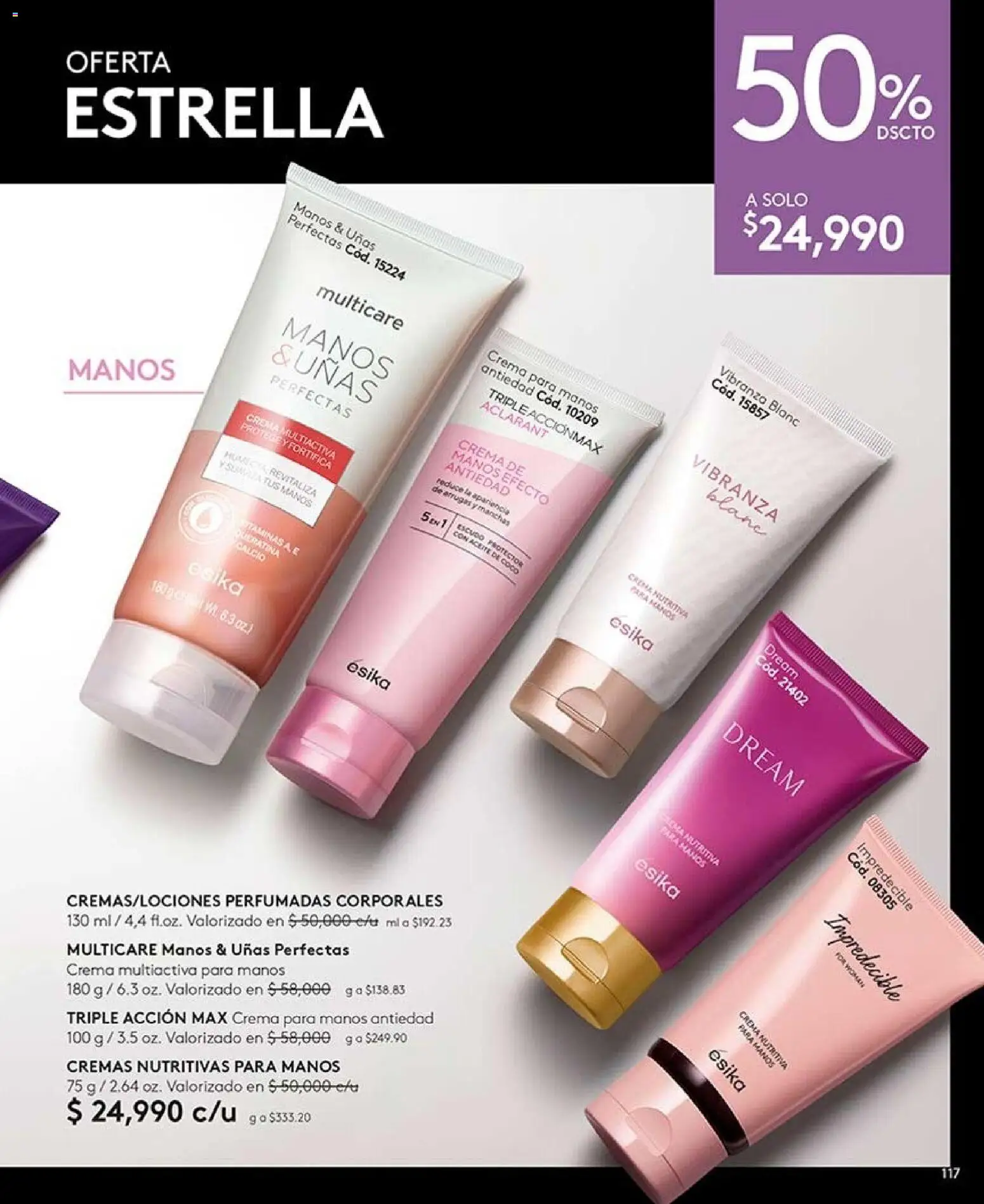 Ésika revista - valida desde el 28/08/2026 | Página: 117 | Productos: Crema, Coco, Aceite