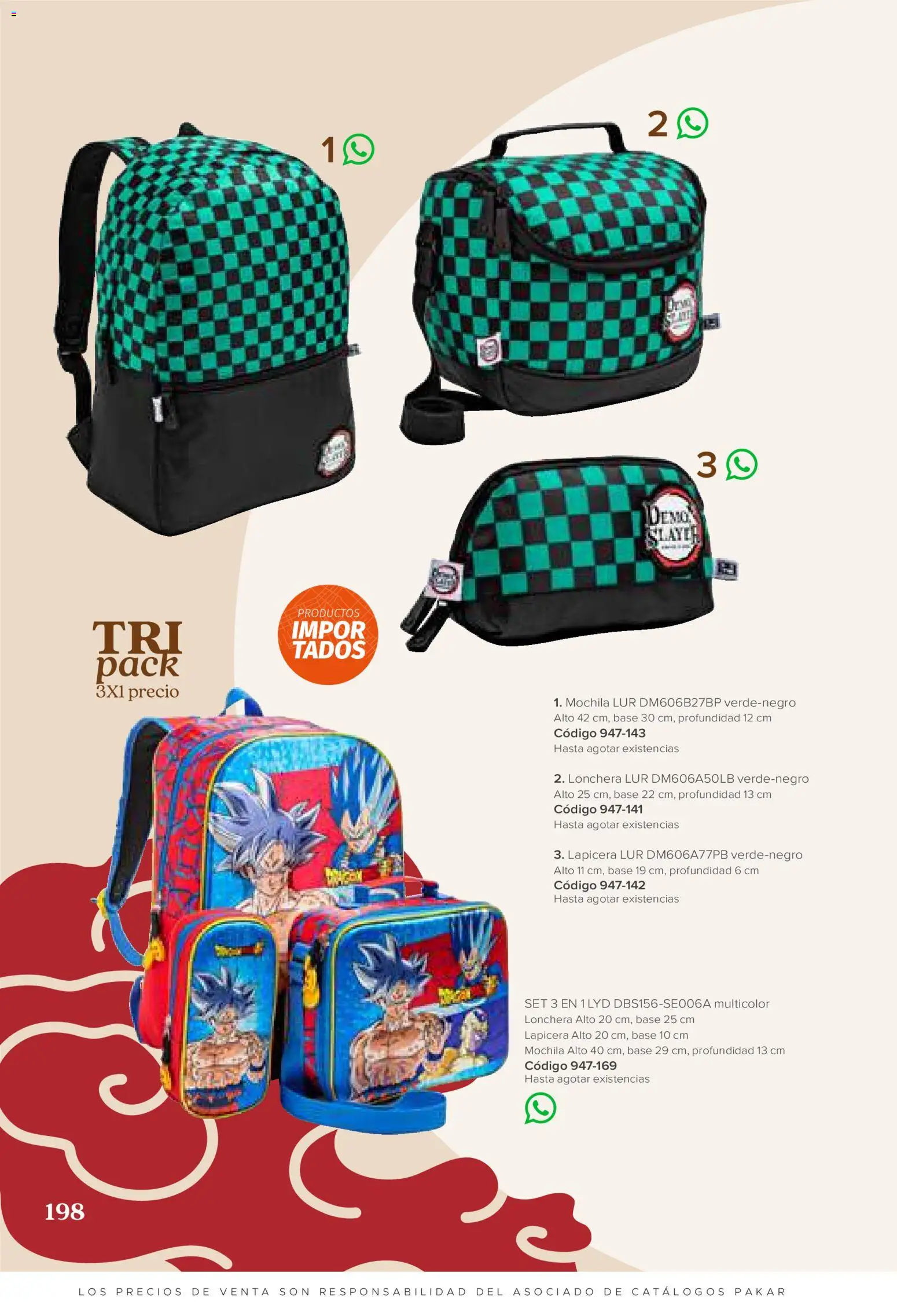 Nuevas ofertas de SC Pakar válidas en toda la República Mexicana desde el 31/07/2026. ¡Encuentra las mejores ofertas en SC Pakar catálogo Ropa! | Página: 198 | Productos: Mochila
