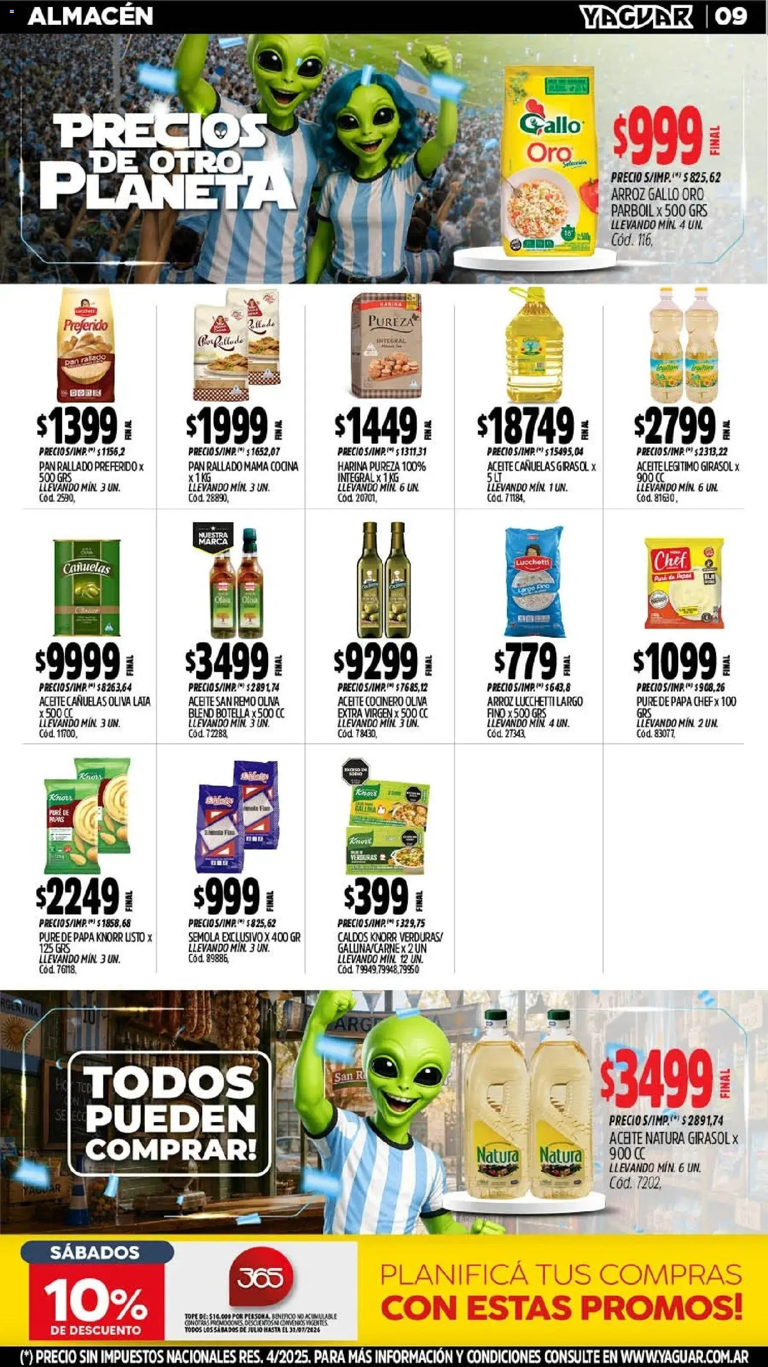 Yaguar - Oferta Semanal General Roca │ válido desde el 06/07/2026 | Página: 12 | Productos: Botella, Cocina, Oliva, Arroz