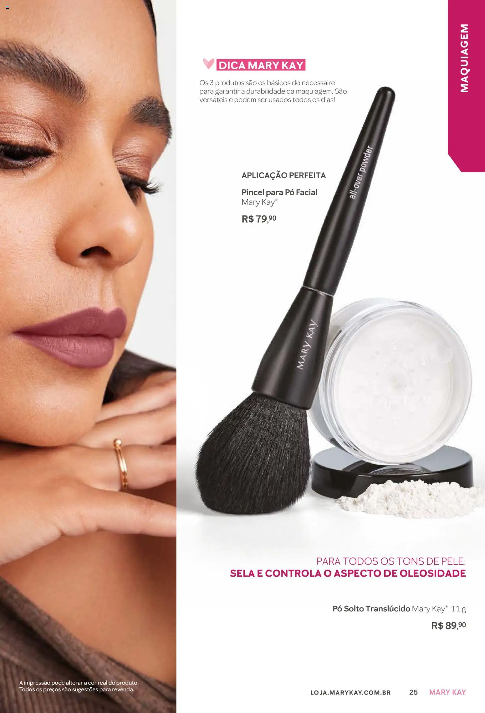 Mary Kay Folheto - válido de 01.01.2026 | Página: 25 | Produtos: Maquiagem, Pó, Pincel, Necessaire