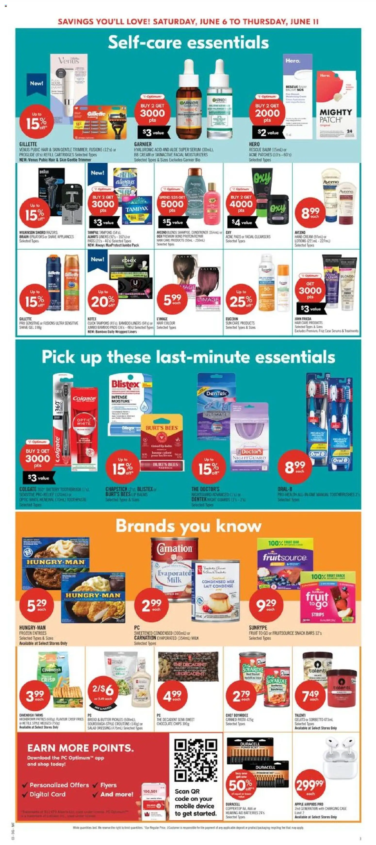 Shoppers flyer valid from 05.06.2026 | Page: 20 | Products: Pasta, Conditioner, Hand cream, Bread