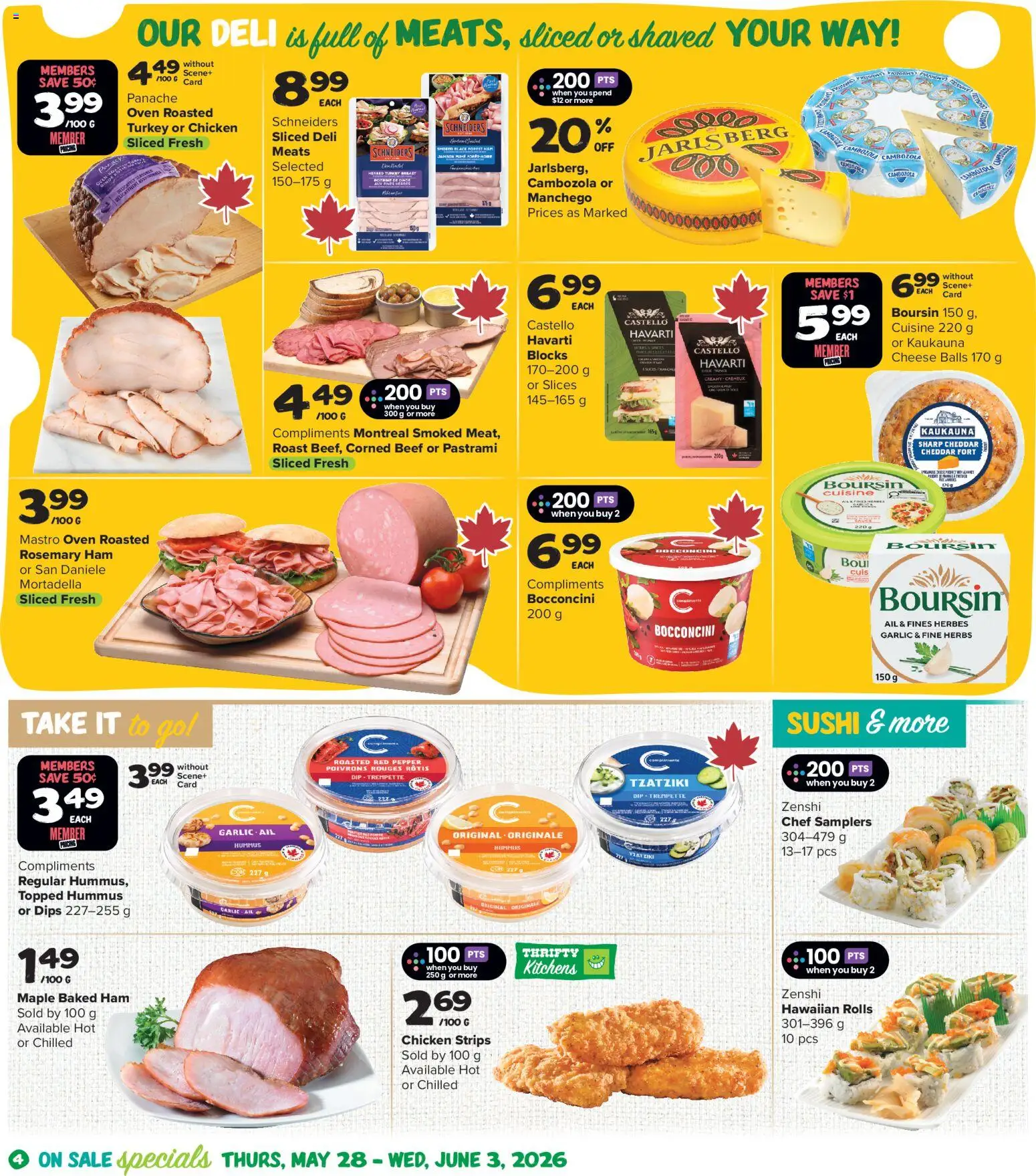 Thrifty Foods flyer valid from 28.05.2026 | Page: 5 | Products: Beef, Turkey, Oven, Ham