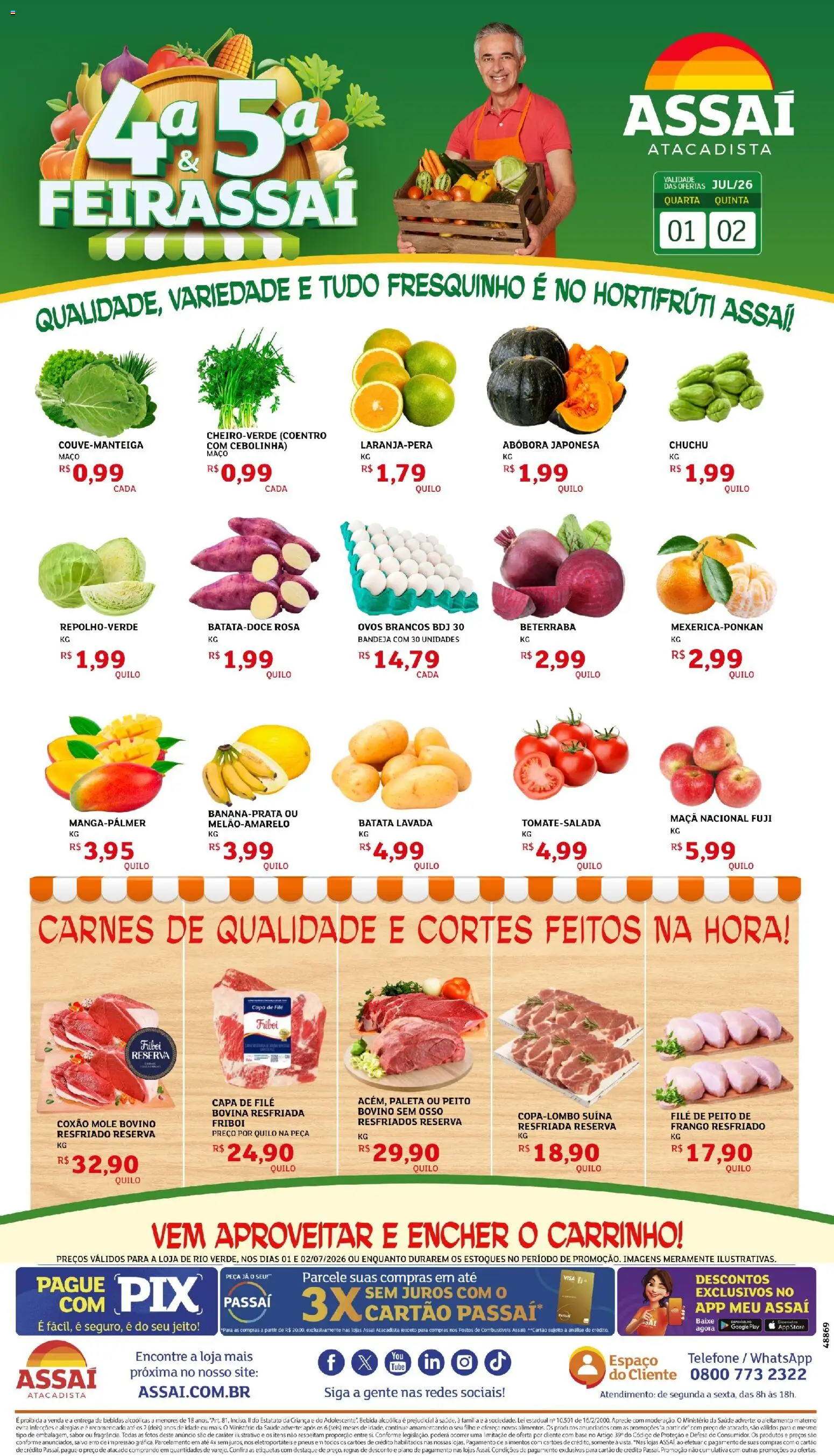 Assaí Atacadista Folheto - válido de 01/07/2026 | Página: 1