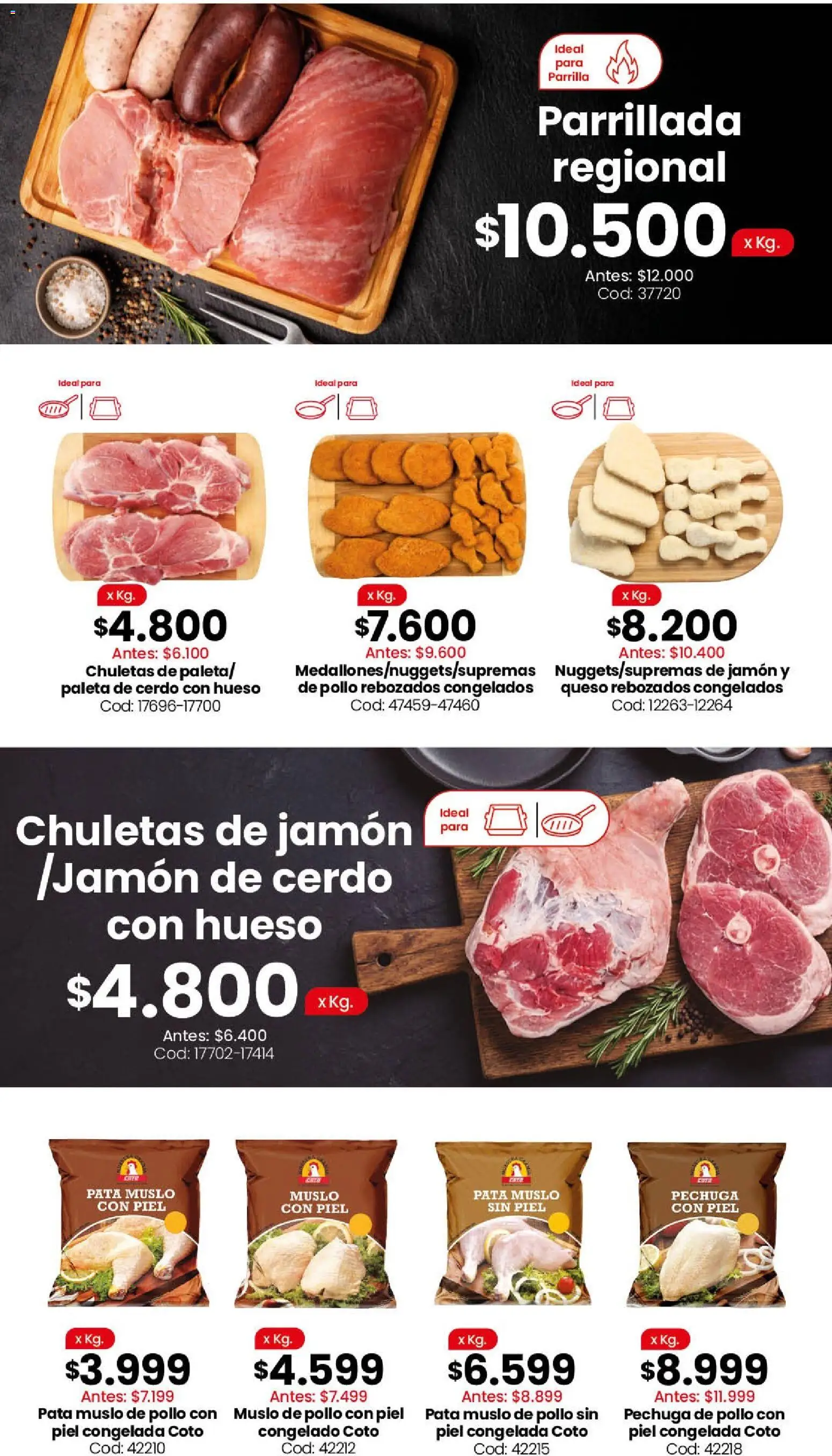 Coto - Ofertas │ válido desde el 24/08/2026 | Página: 2 | Productos: Paleta, Queso, Jamón, Cerdo
