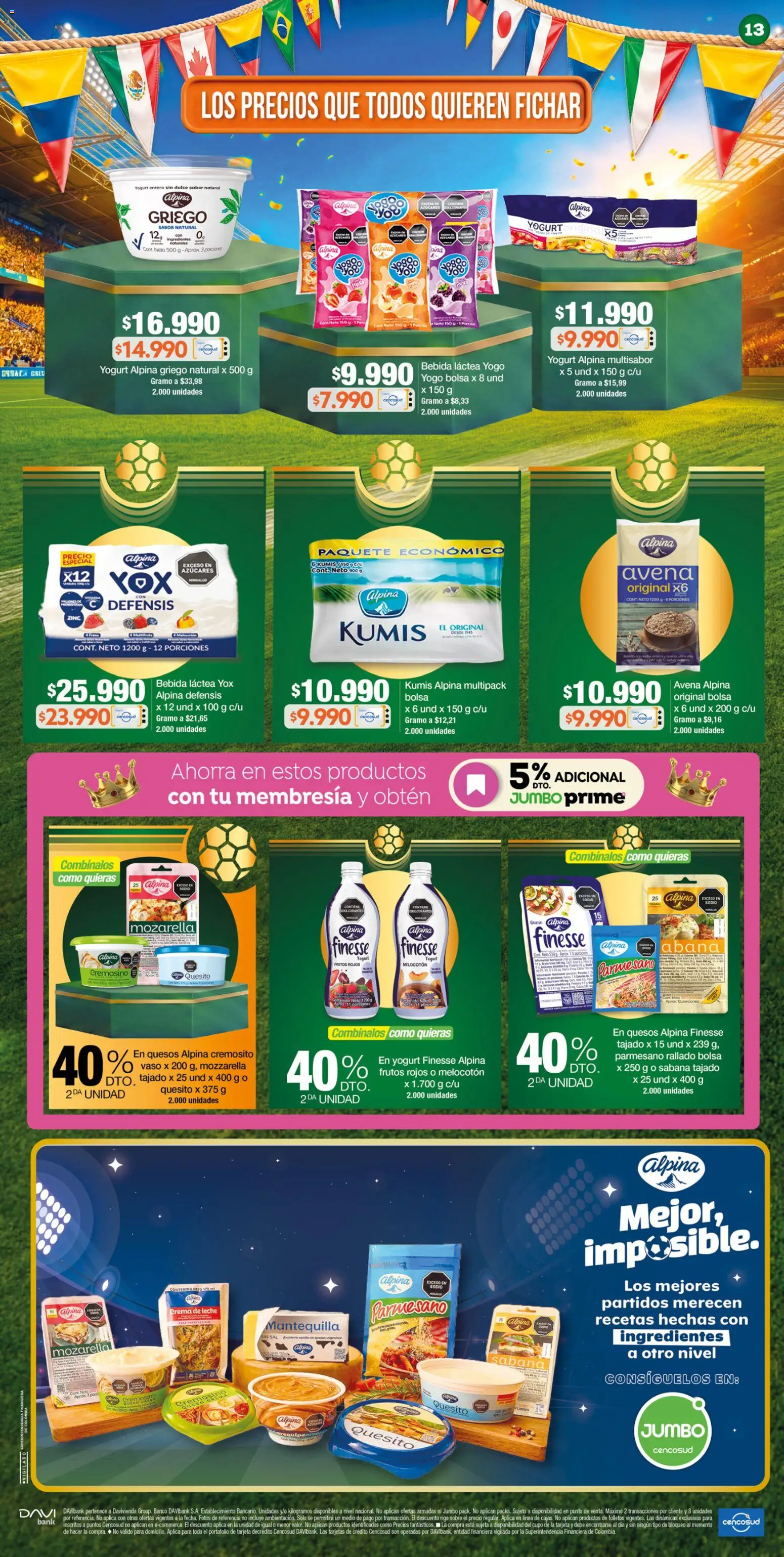 Jumbo revista - valida desde el 25/06/2026 | Página: 13 | Productos: Ingredientes, Sobre, Mantequilla, Crema de leche