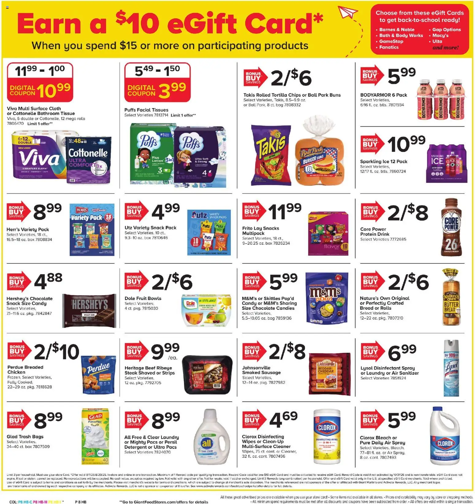Giant Weekly Ad - valid from 08/07/2026 | Page: 6 | Products: Box, Chocolate, Juice, Ice