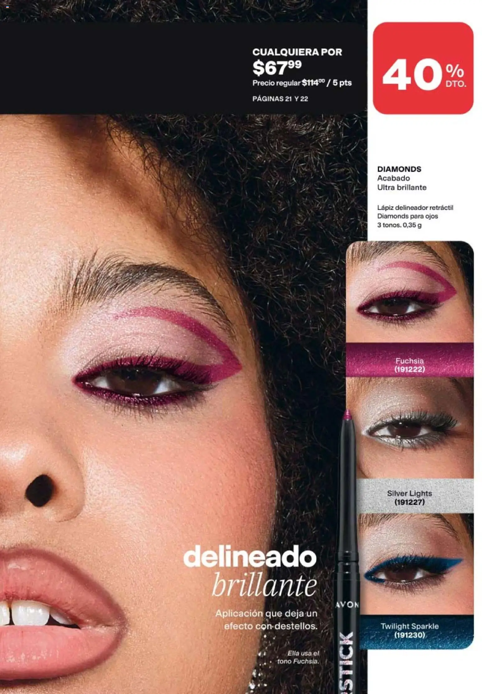 Nuevas ofertas de AVON válidas en toda la República Mexicana desde el 21/08/2026. ¡Encuentra las mejores ofertas en AVON campaña 13 2026! | Página: 19 | Productos: Delineador