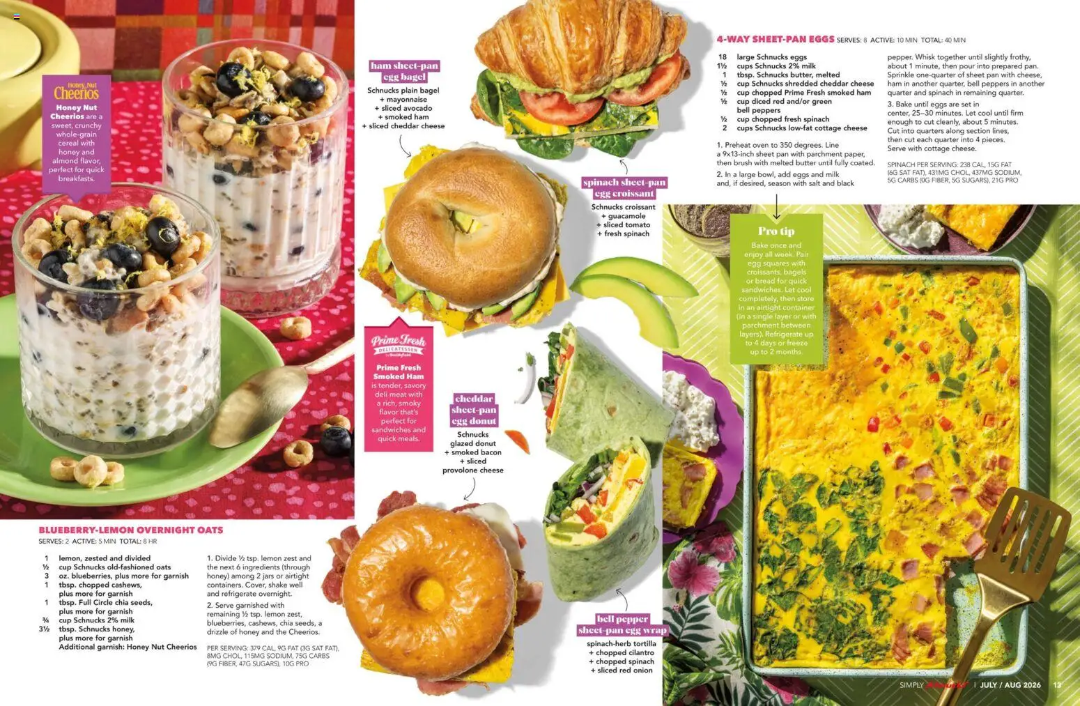 Schnucks Monthly Ad - valid from 07/01/2026 | Page: 8 | Products: Pan, Milk, Cheese, Ham