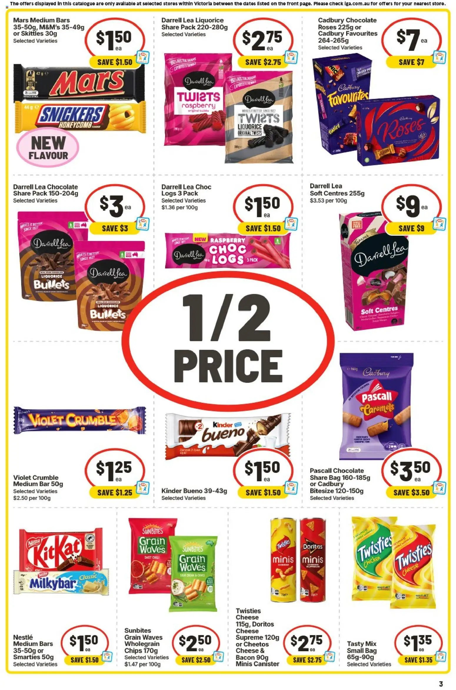 IGA catalogue - valid from 05/08/2026 | Page: 3 | Products: Bacon, Chips, Chilli, Bag