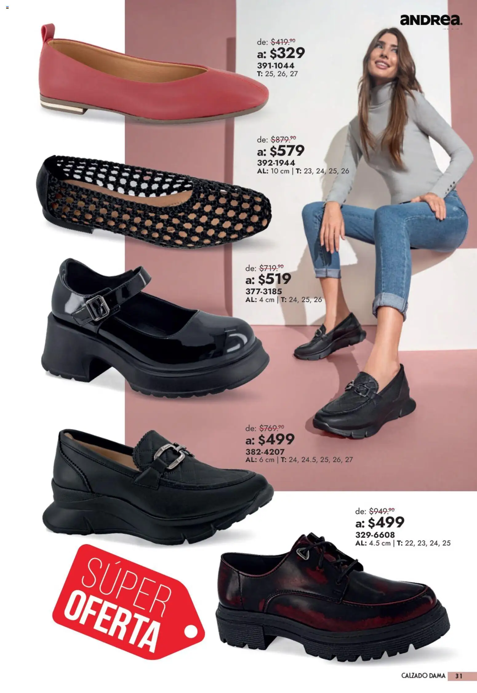 Nuevas ofertas de Andrea válidas en toda la República Mexicana desde el 13/09/2026. ¡Encuentra las mejores ofertas en Andrea catálogo Outlet! | Página: 31