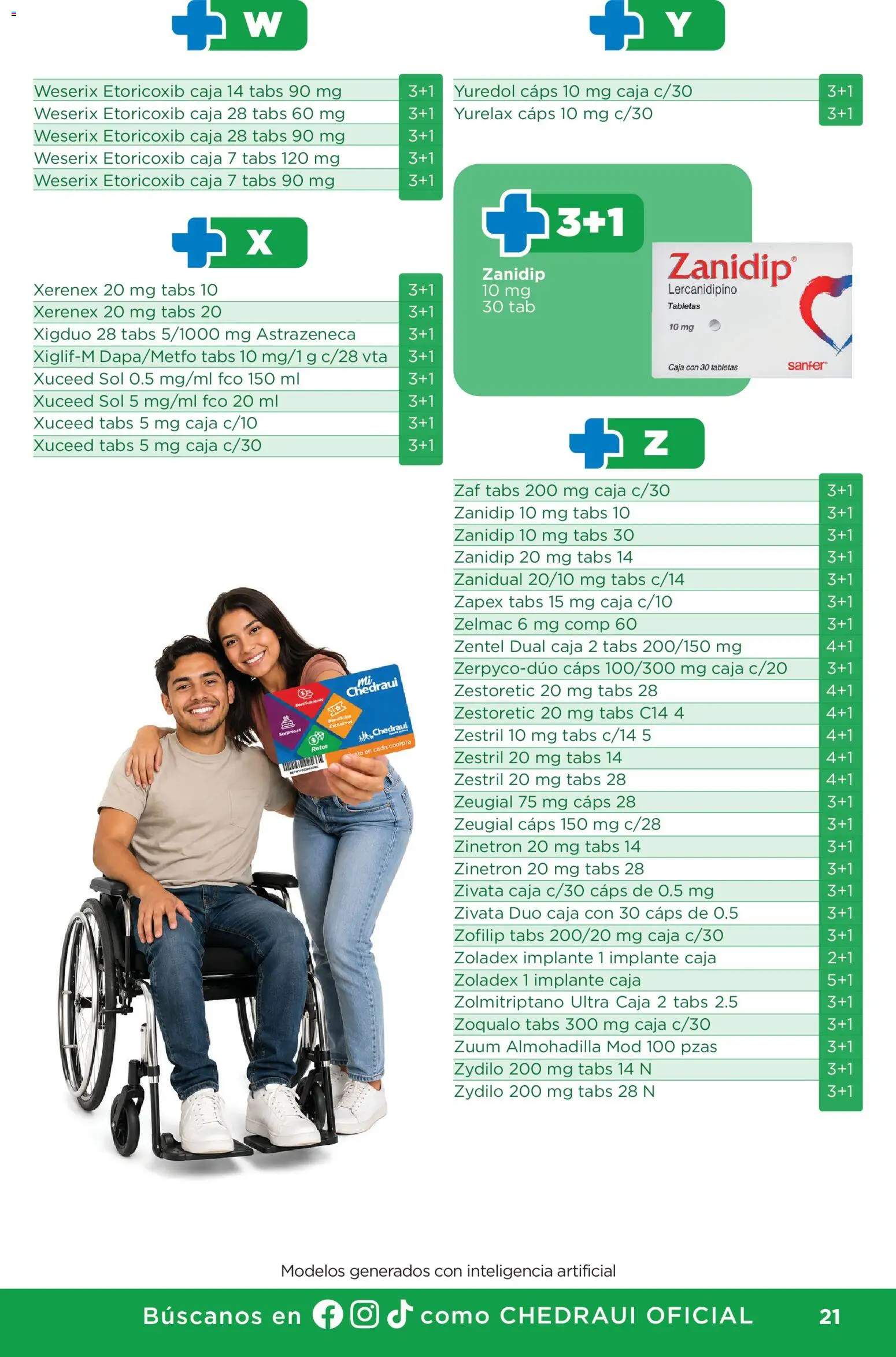 Nuevas ofertas de Chedraui válidas en toda la República Mexicana desde el 01/07/2026. ¡Encuentra las mejores ofertas en Chedraui folleto Plan de farmacia! | Página: 21 | Productos: Caja