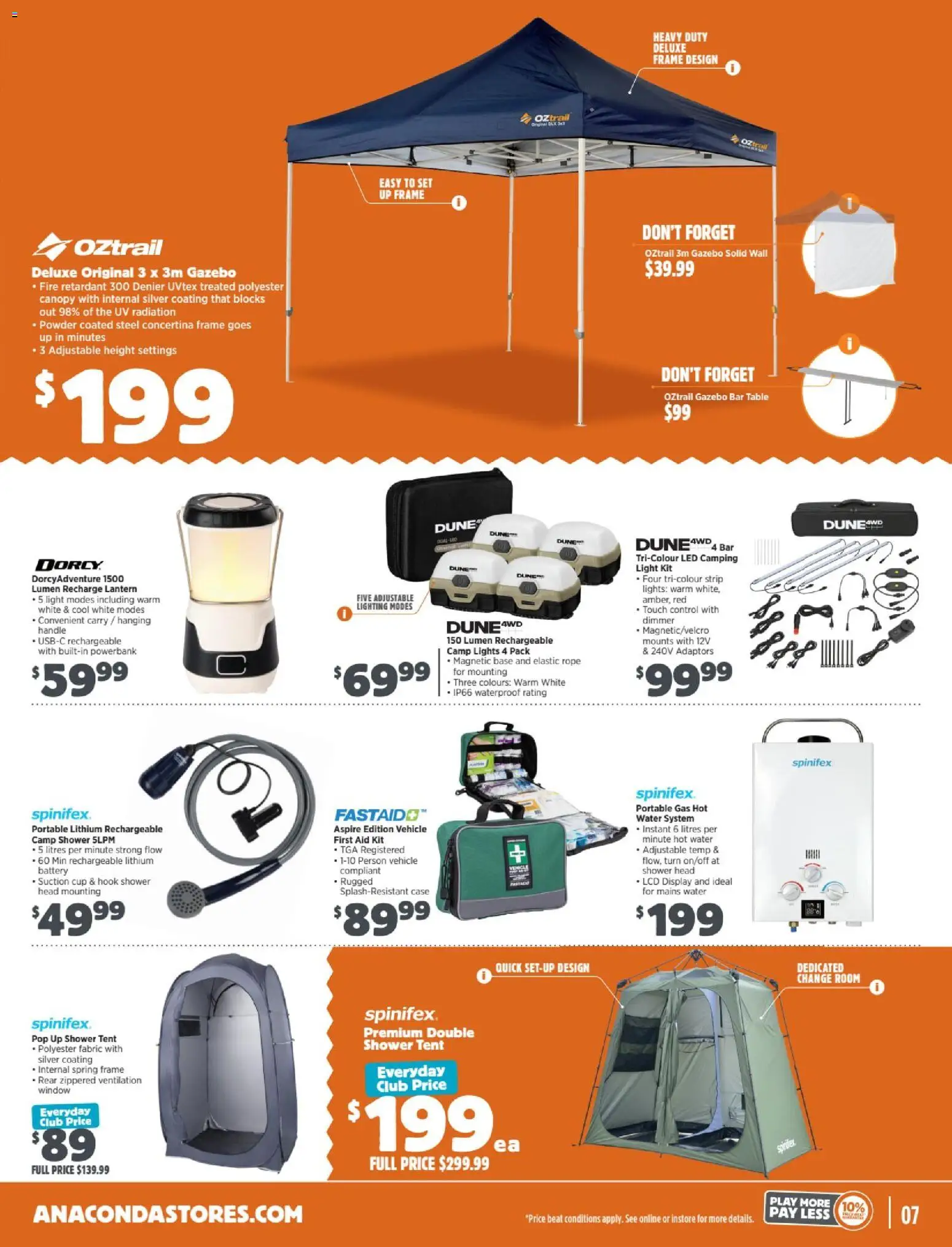 Anaconda catalogue - valid from 24/08/2026 | Page: 7 | Products: Shower, Gazebo, Window, Case