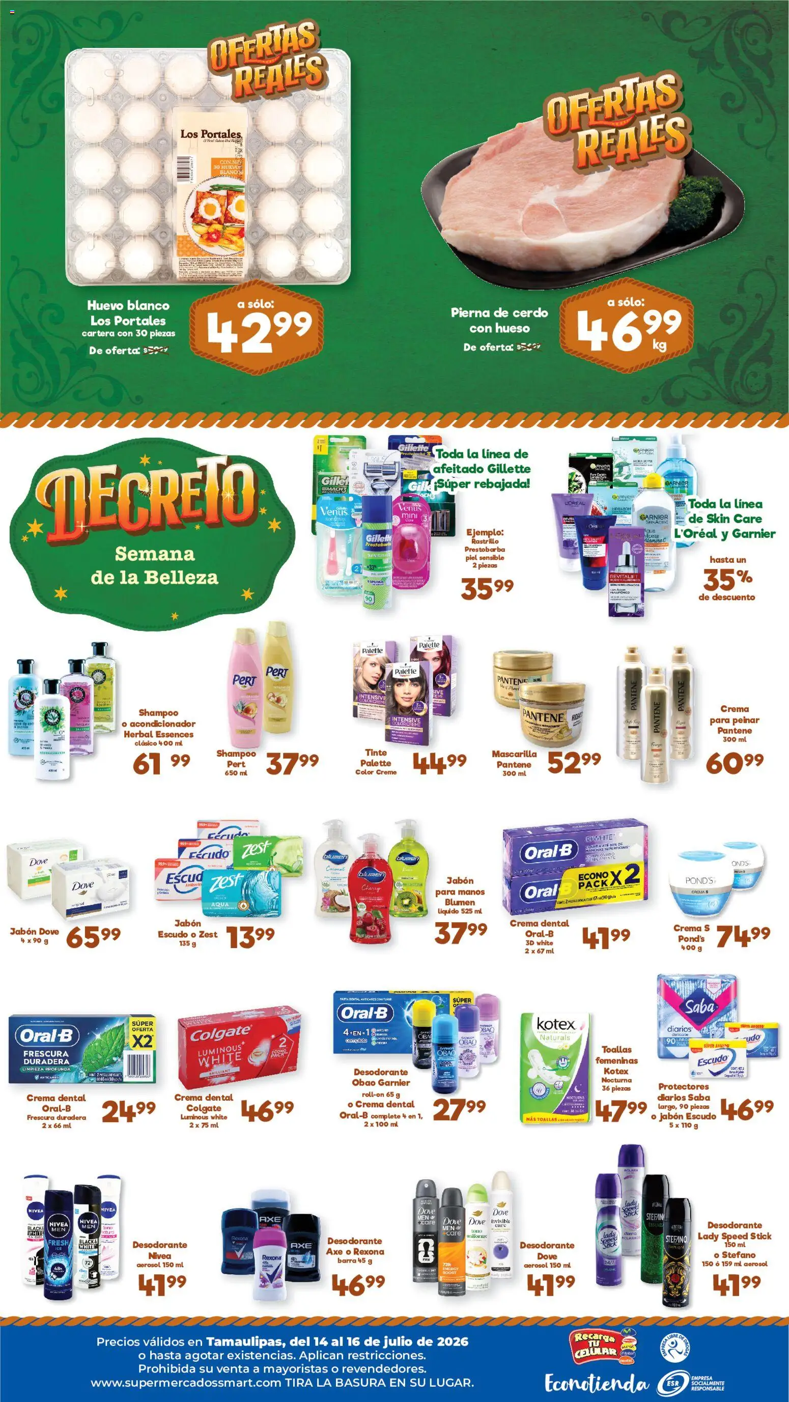 Nuevas ofertas de S-Mart válidas en toda la República Mexicana desde el 14/07/2026. ¡Encuentra las mejores ofertas en S-Mart folleto Ofertas de feria Matamoros! | Página: 2