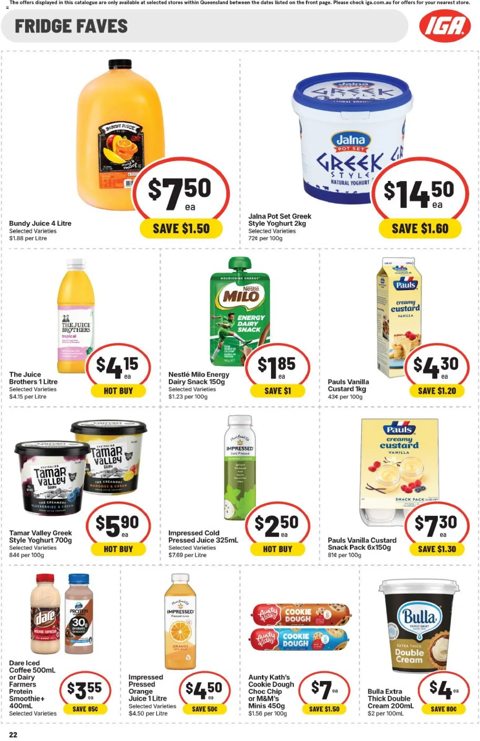 IGA catalogue - valid from 01/07/2026 | Page: 22 | Products: Pot, Coffee, Juice, Blueberries