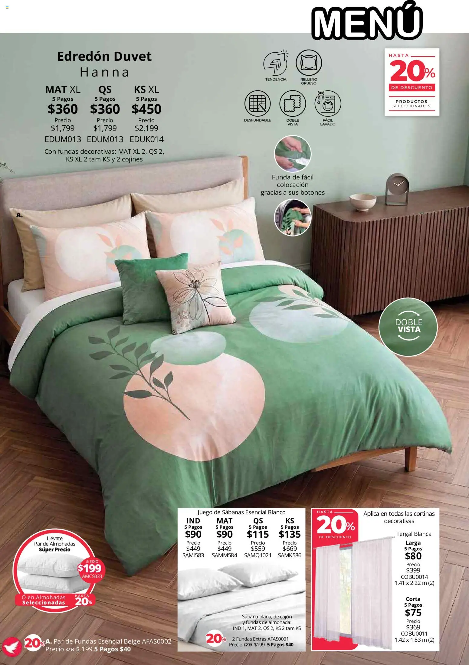 Nuevas ofertas de Colchas Concord válidas en toda la República Mexicana desde el 01/08/2026. ¡Encuentra las mejores ofertas en Colchas Concord catálogo! | Página: 13 | Productos: Juego, Almohada, Sabanas, Cortinas