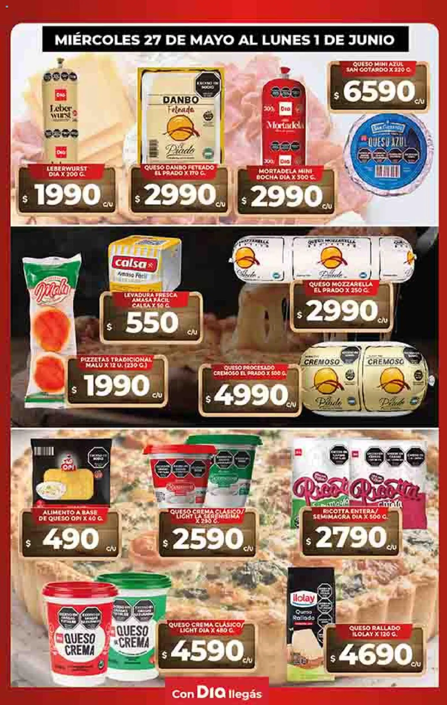 Dia - Ofertas │ válido desde el 27.05.2026 | Página: 37 | Productos: Mortadela, Queso crema, Queso, Crema