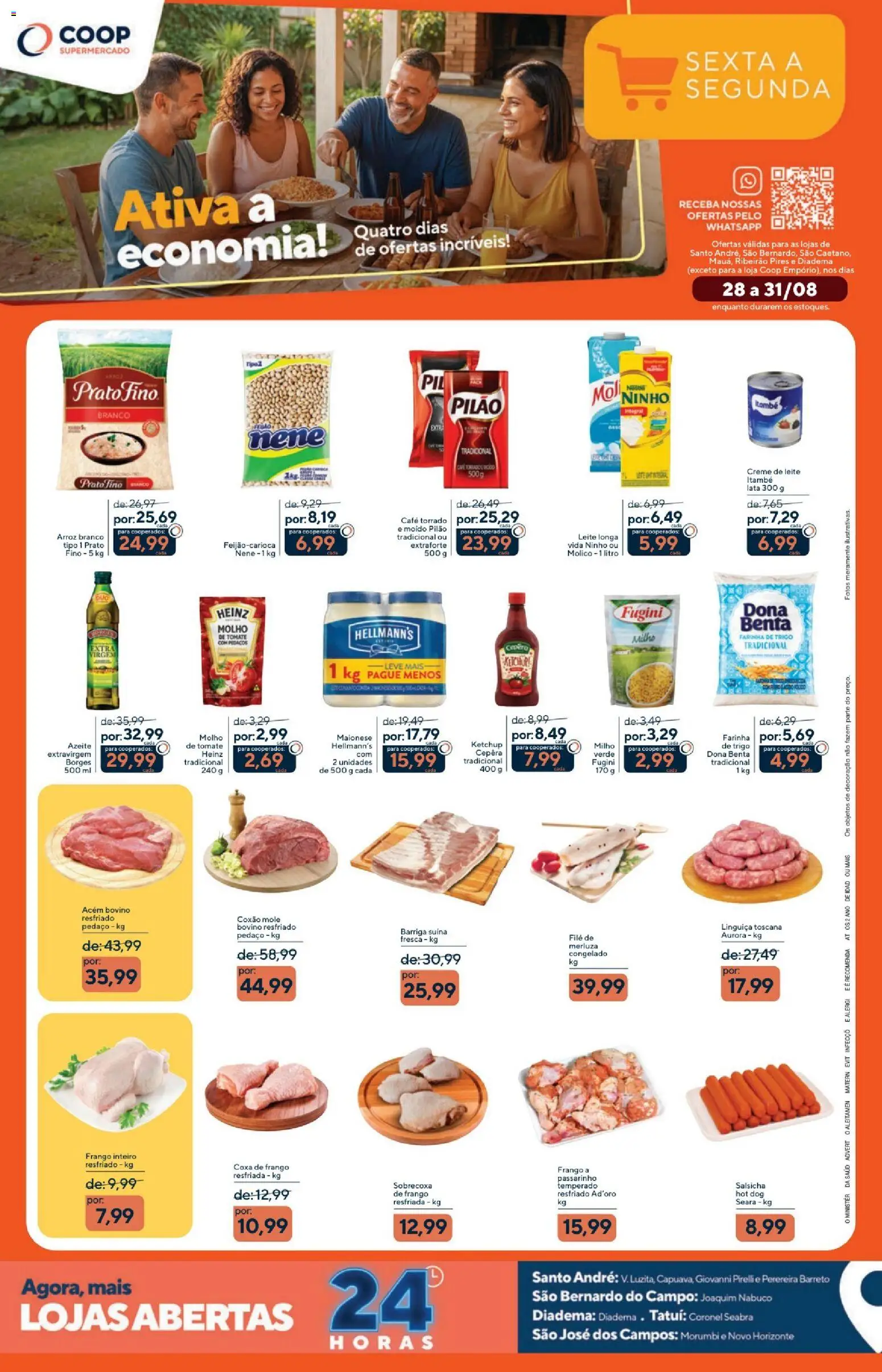 Coop Folheto - válido de 28/08/2026 | Página: 1 | Produtos: Coxão mole, Farinha de trigo, Barriga suína, Pirelli