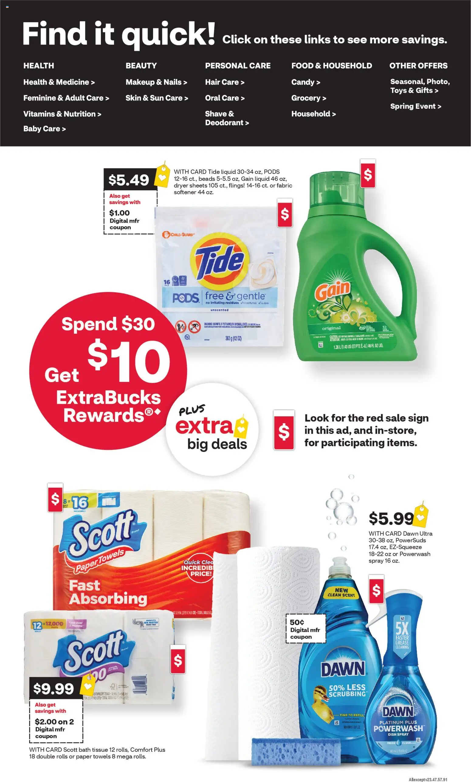CVS Pharmacy Weekly Ad - DC - valid from 19.04.2026 | Page: 2 | Products: Bath, Deodorant, Dryer