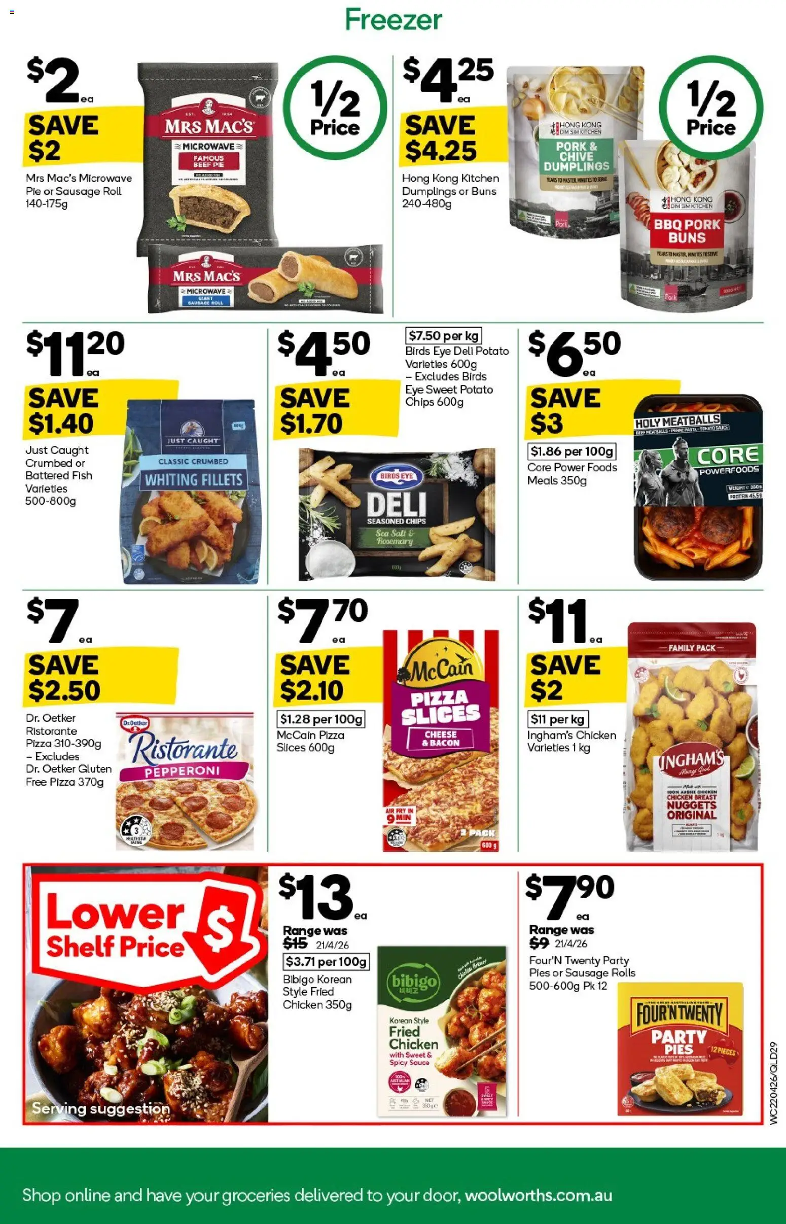 Woolworths catalogue - valid from 22.04.2026 | Page: 29 | Products: Shelf, Bacon, Chips, Microwave